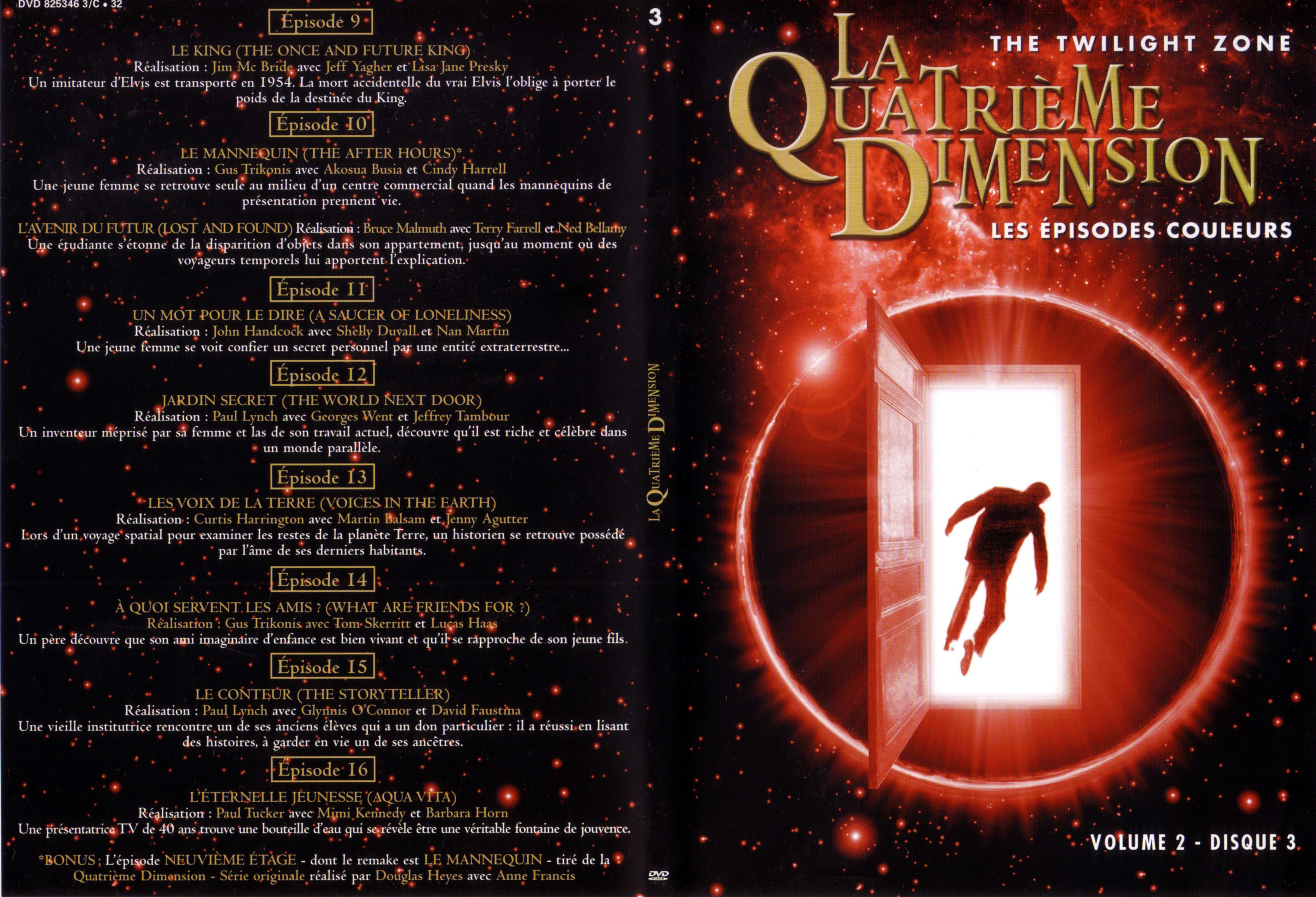 Jaquette DVD La quatrime dimension - Episodes couleurs vol 2 DVD 3