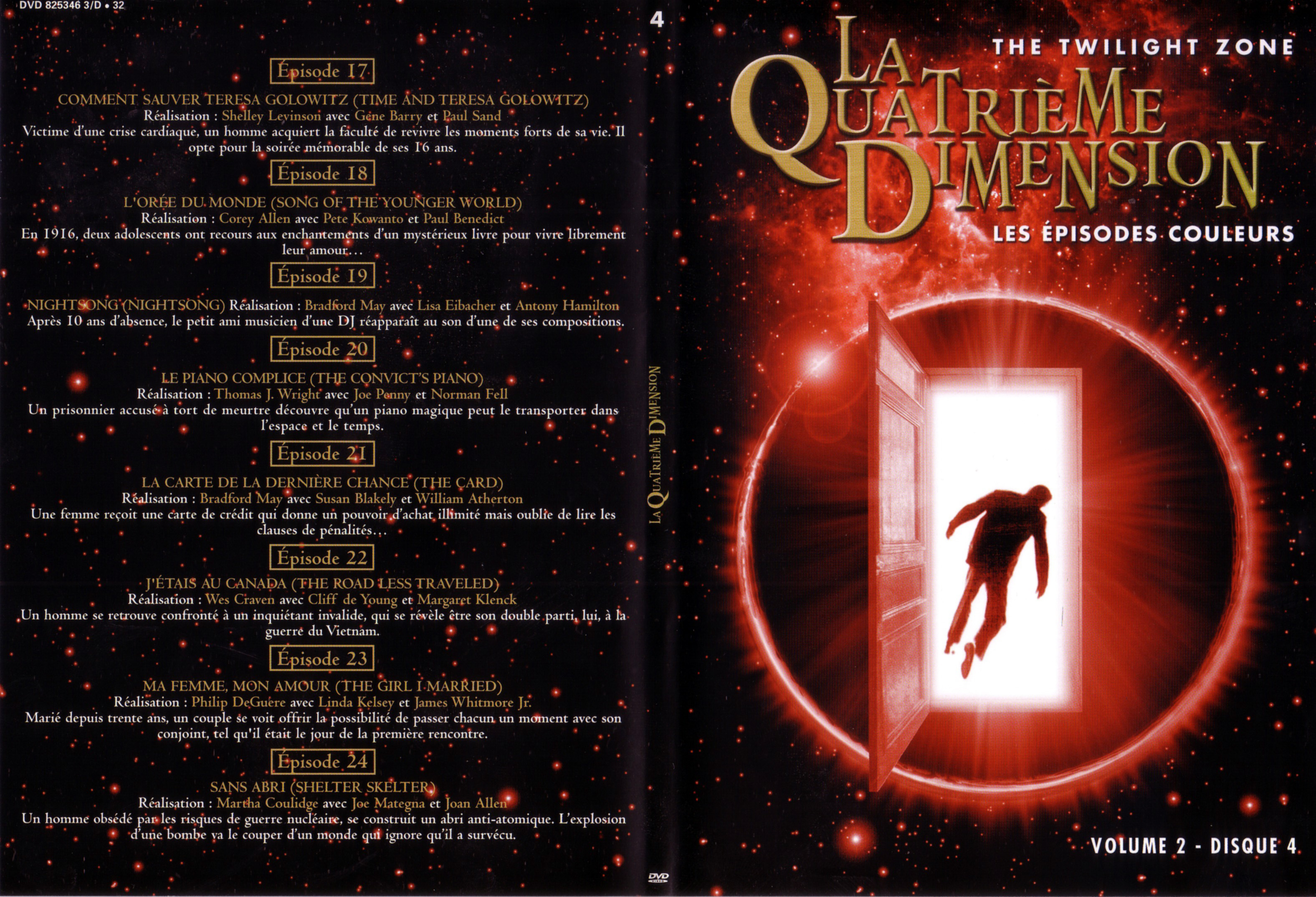 Jaquette DVD La quatrime dimension - Episodes couleurs vol 2 DVD 4