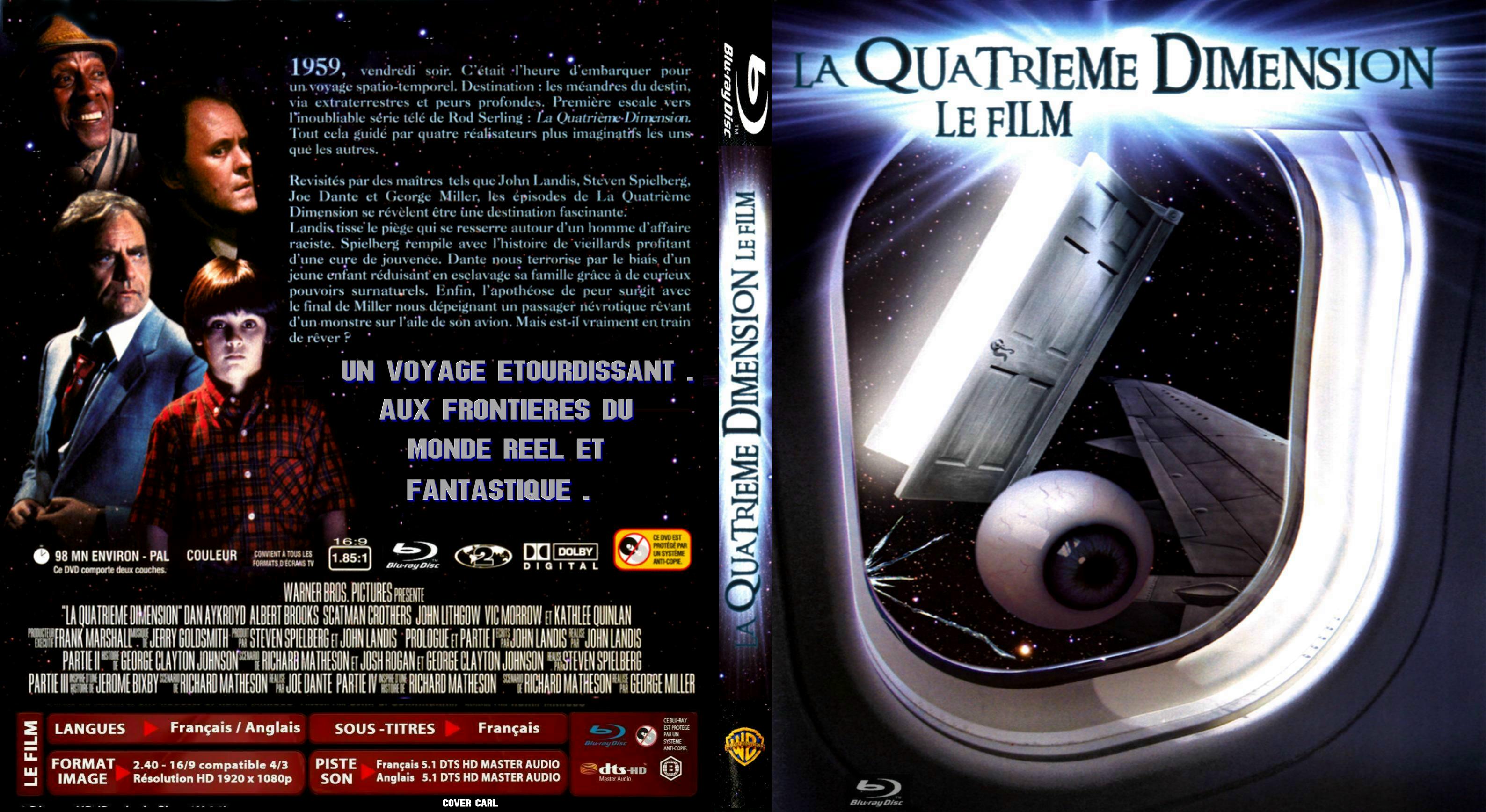 Jaquette DVD La quatrieme dimension le film custom (BLU-RAY)