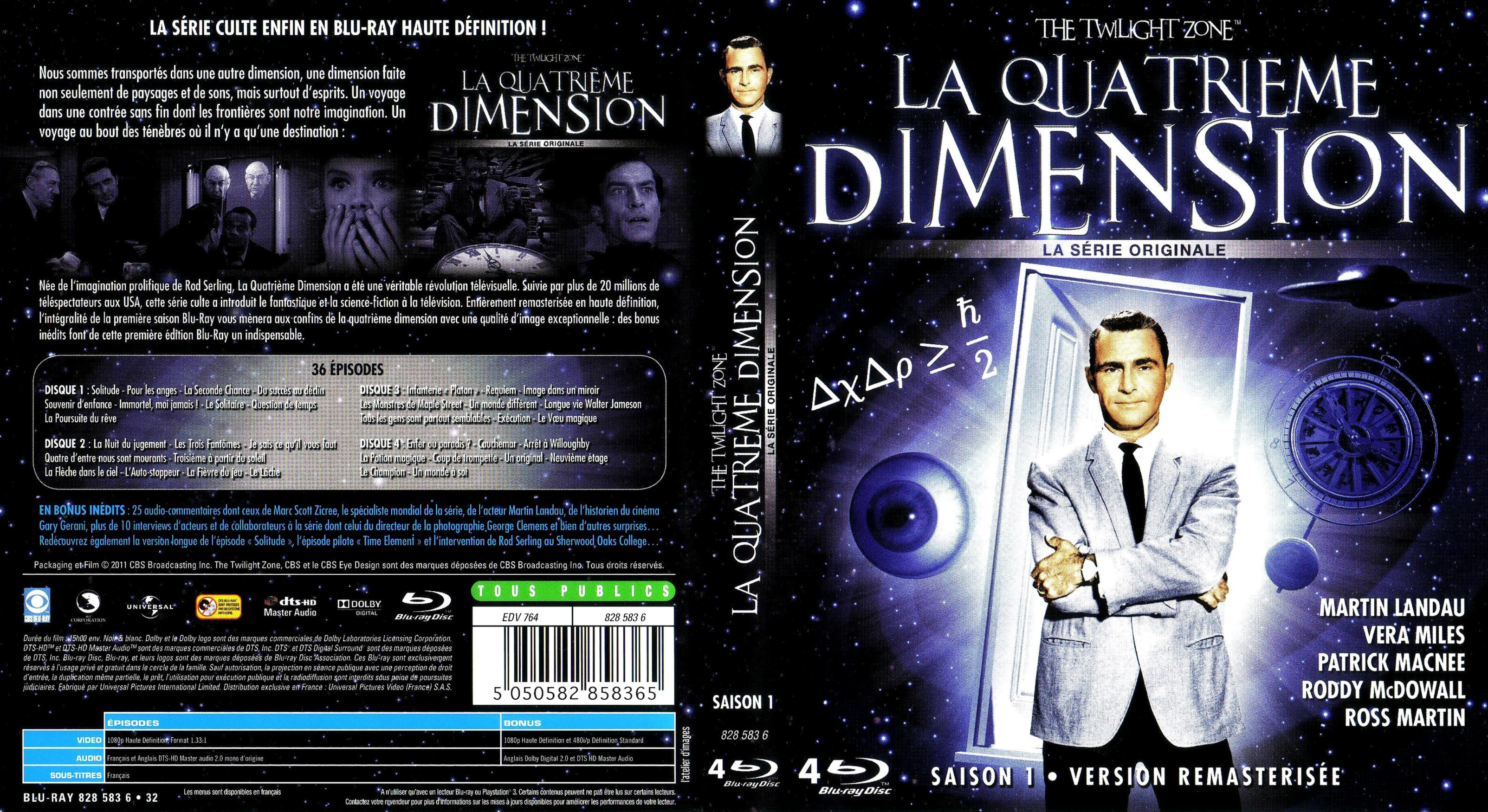 Jaquette DVD La quatrieme dimension saison 1 COFFRET (BLU-RAY)