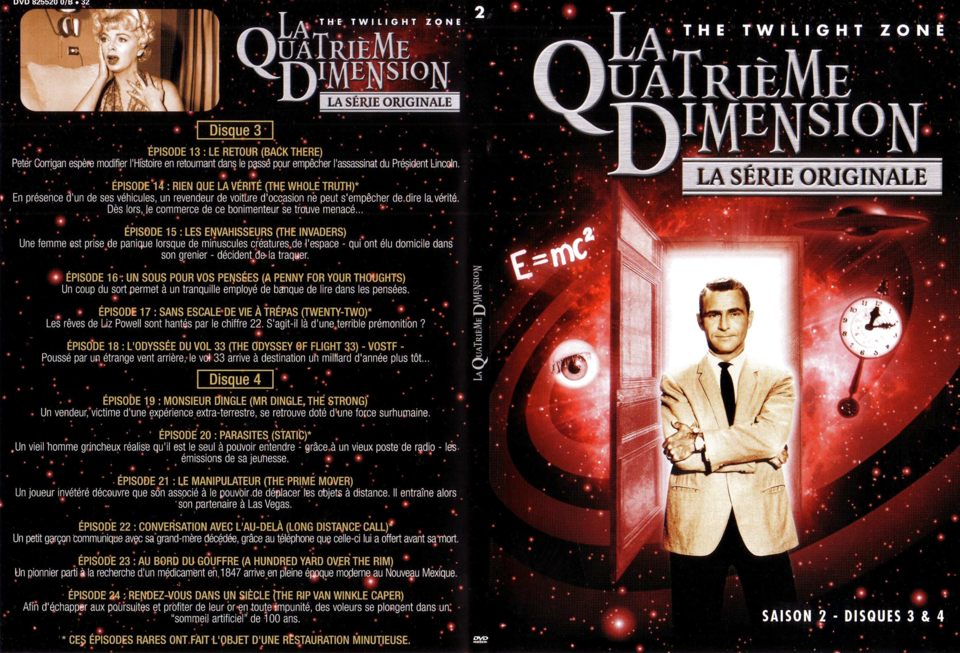 Jaquette DVD La quatrieme dimension saison 2 vol 2