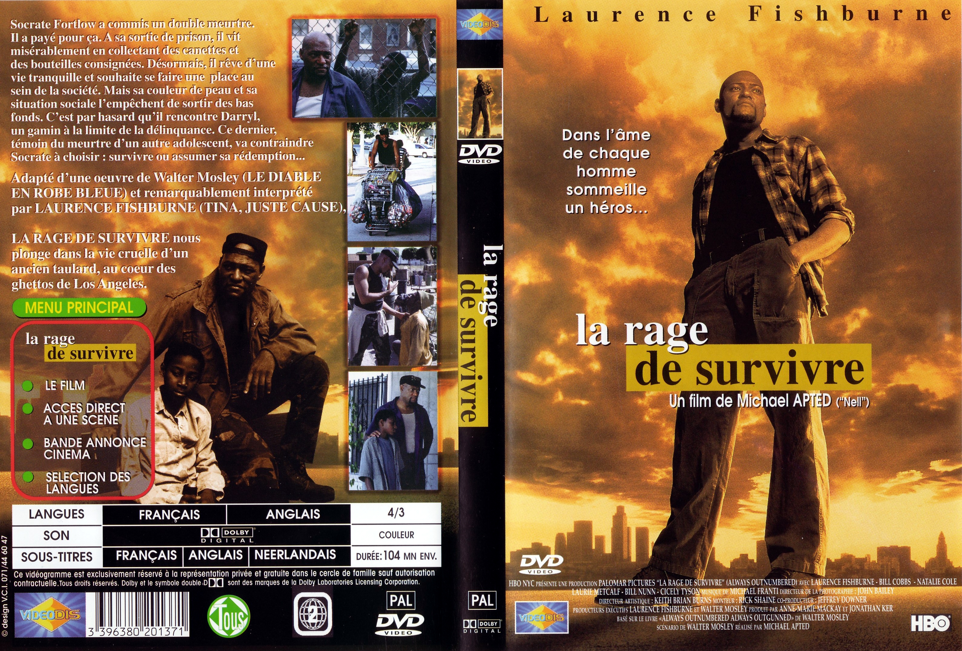 Jaquette DVD La rage de survivre