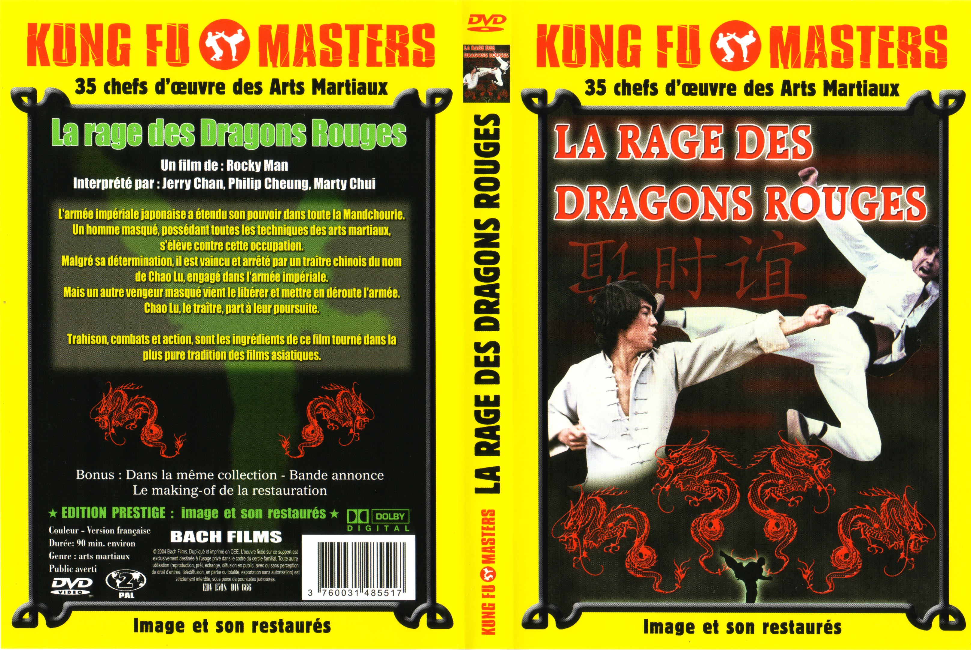 Jaquette DVD La rage des dragons rouges