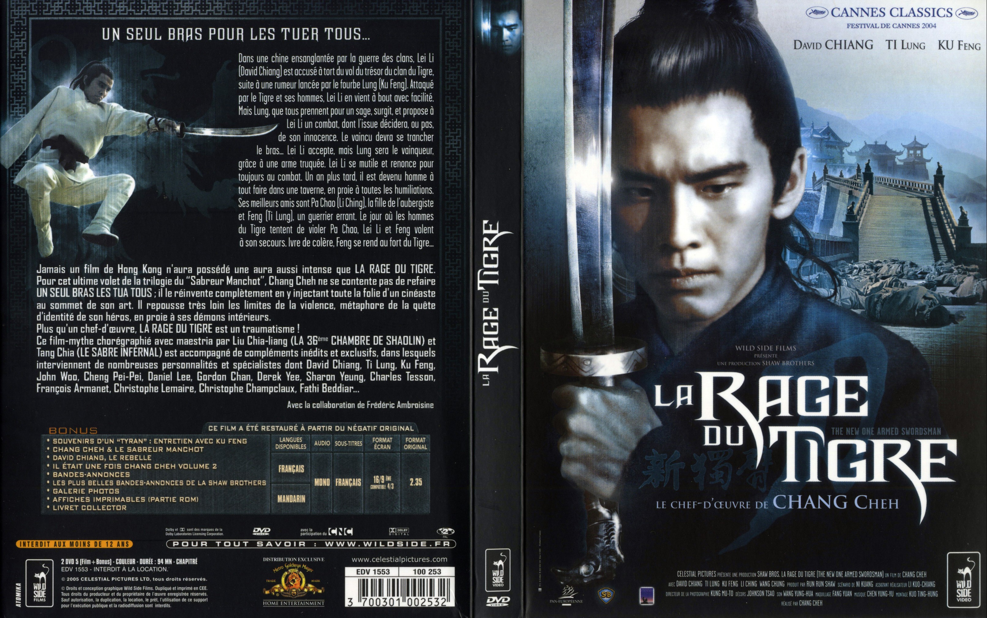 Jaquette DVD La rage du tigre v2