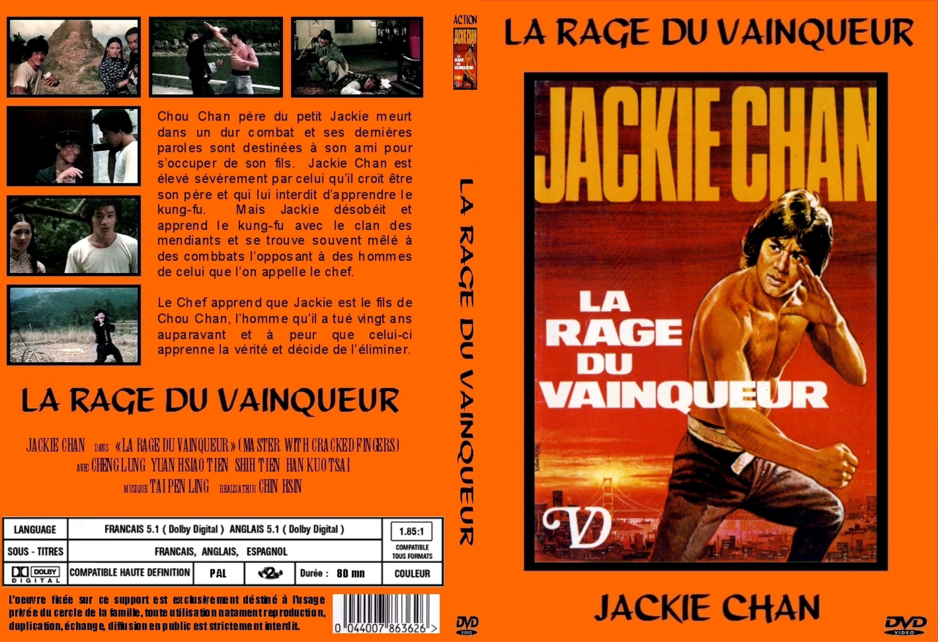 Jaquette DVD La rage du vainqueur custom - SLIM