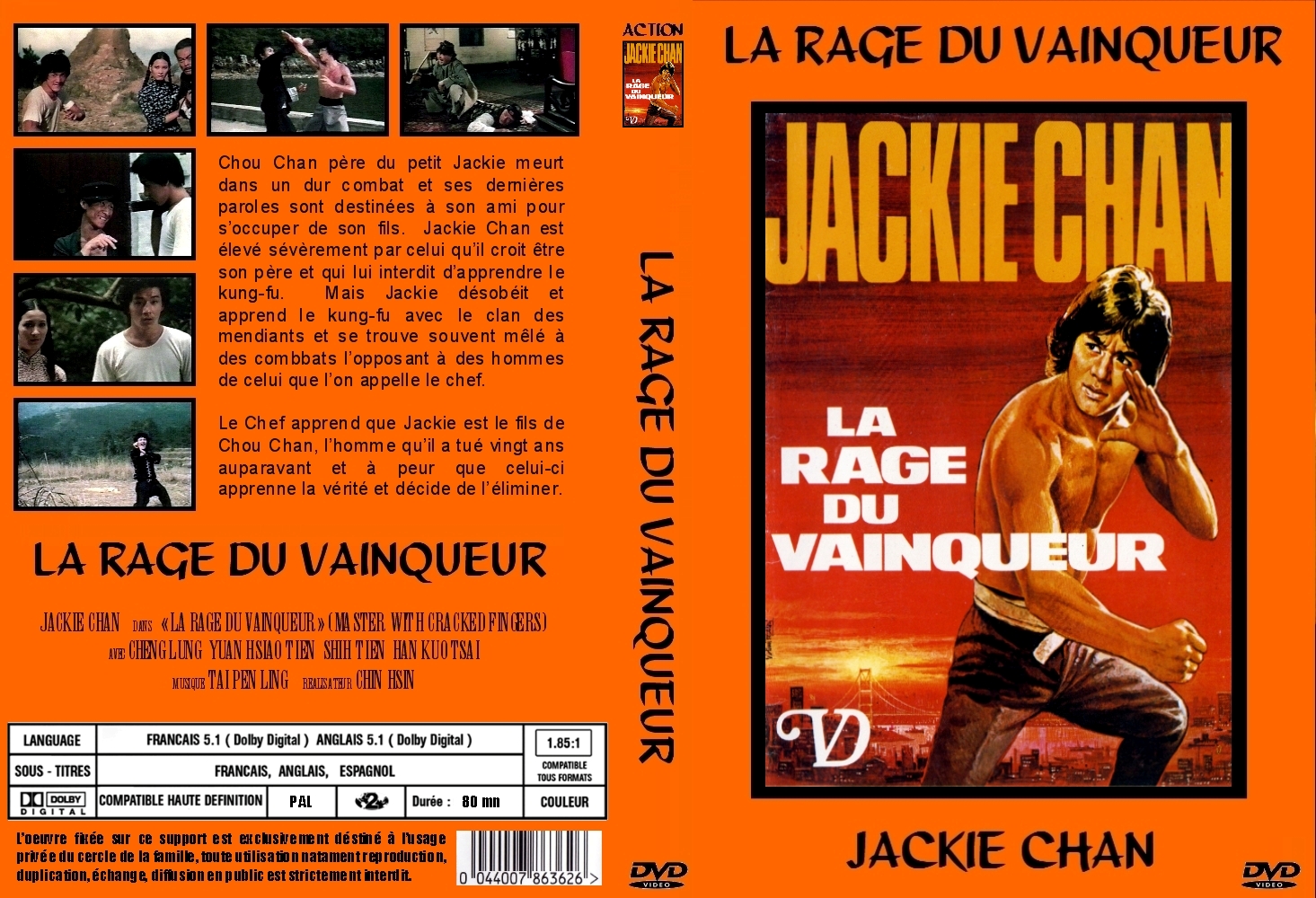 Jaquette DVD La rage du vainqueur custom v2
