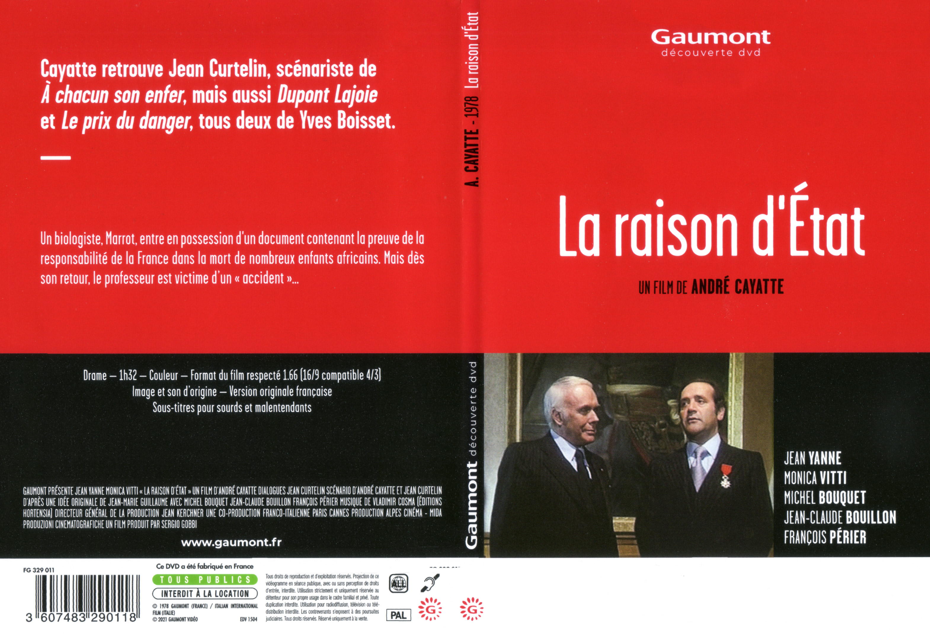 Jaquette DVD La raison d