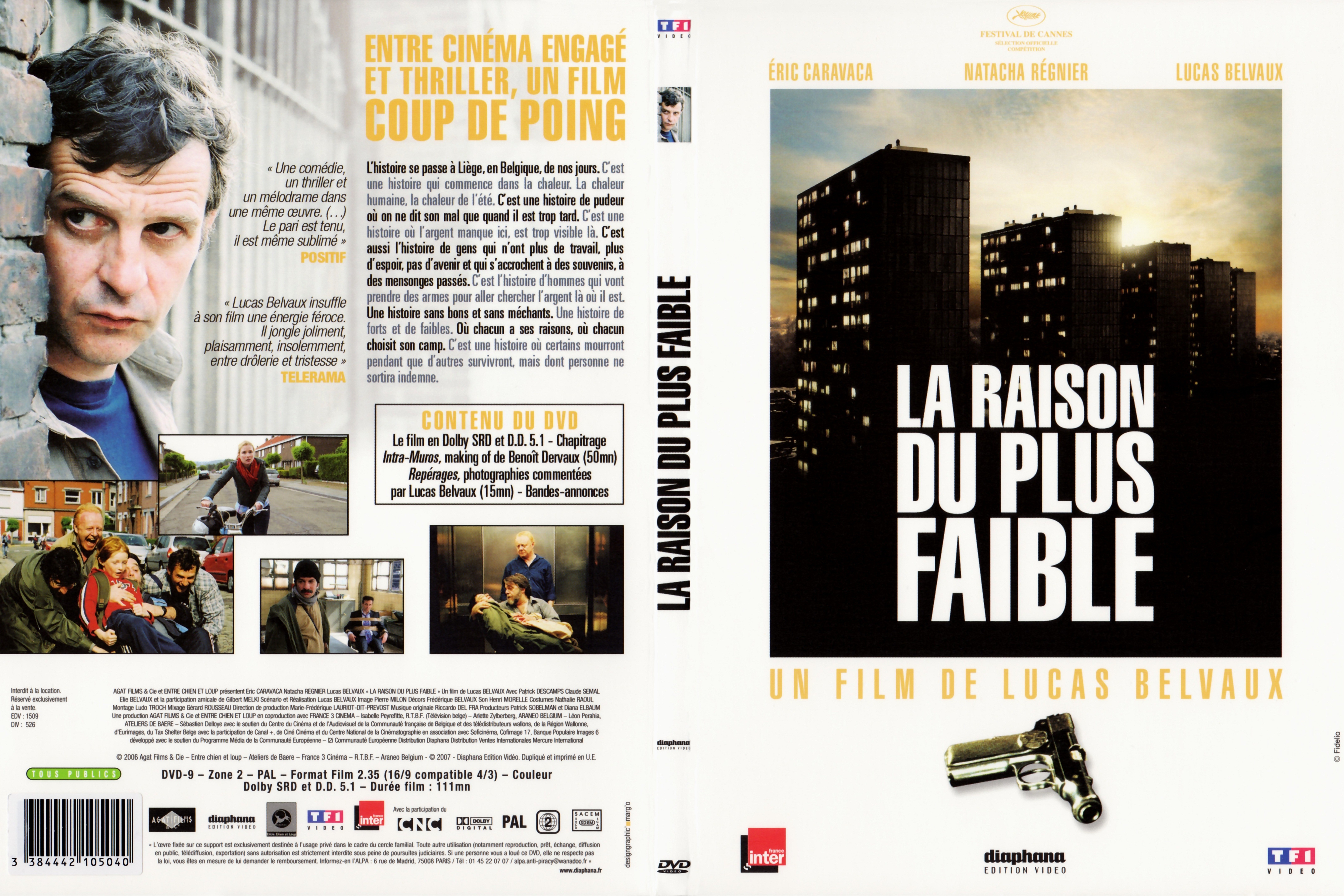 Jaquette DVD La raison du plus faible