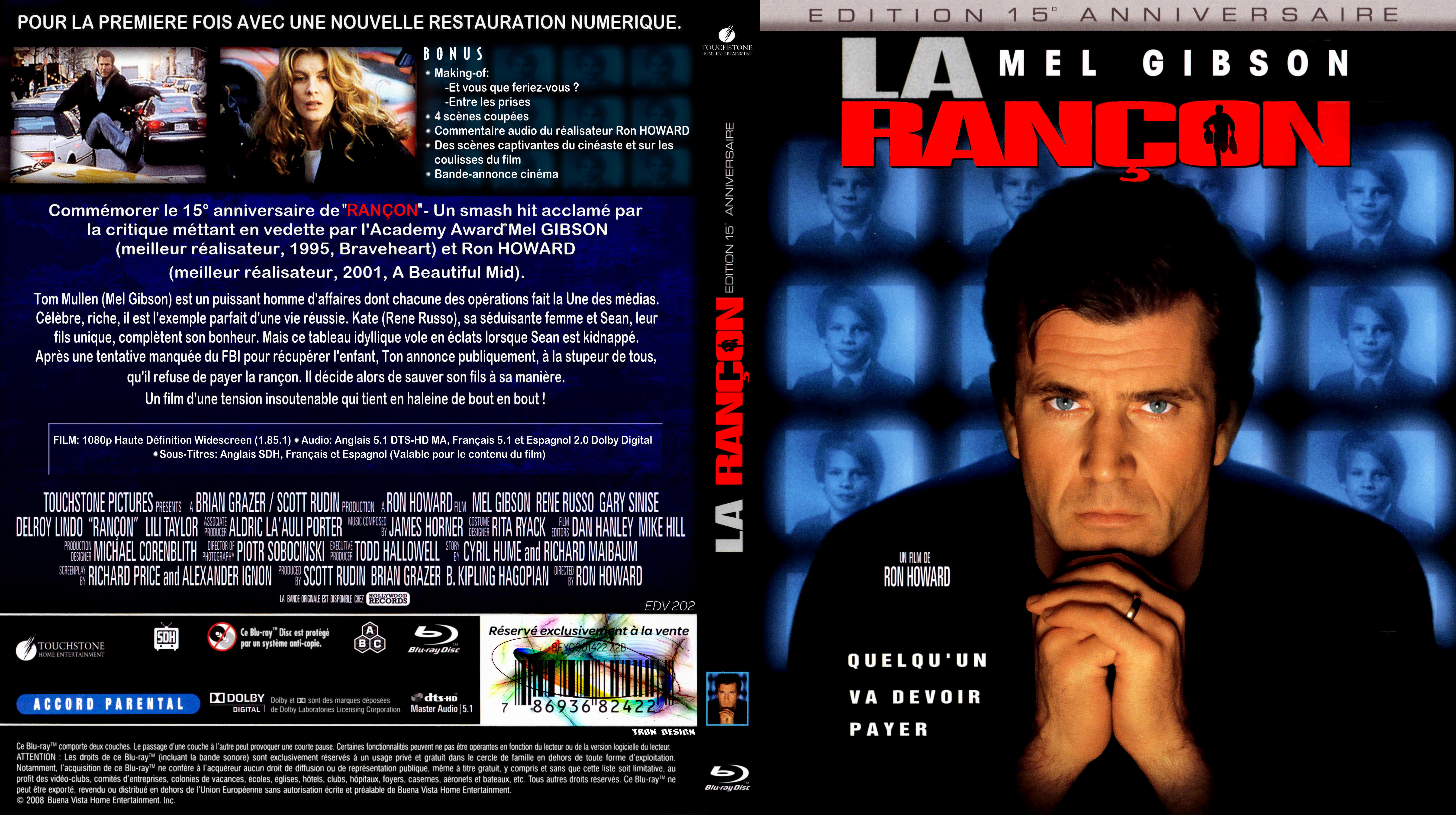 Jaquette DVD La rancon custom (BLU-RAY)