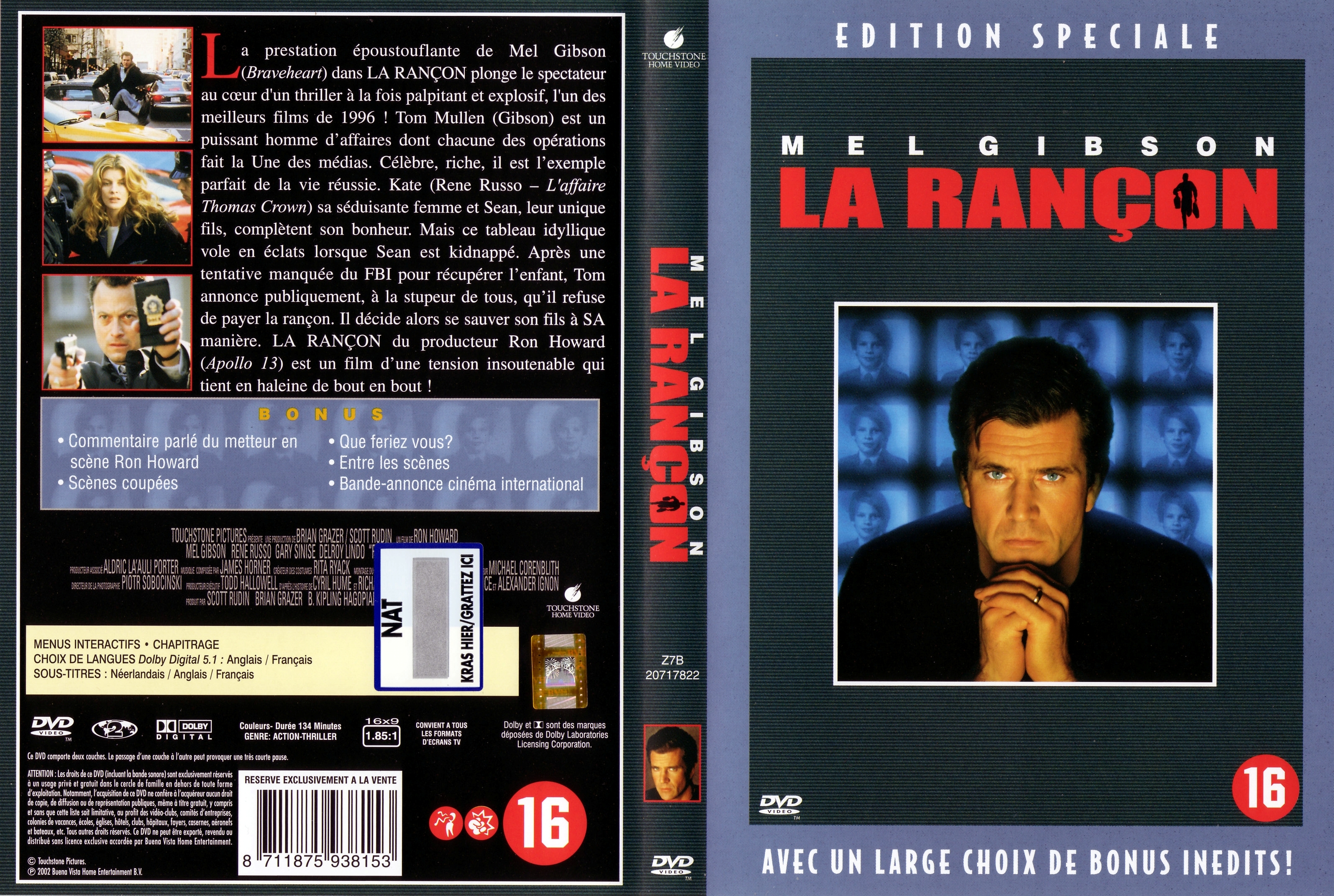 Jaquette DVD La rancon v2