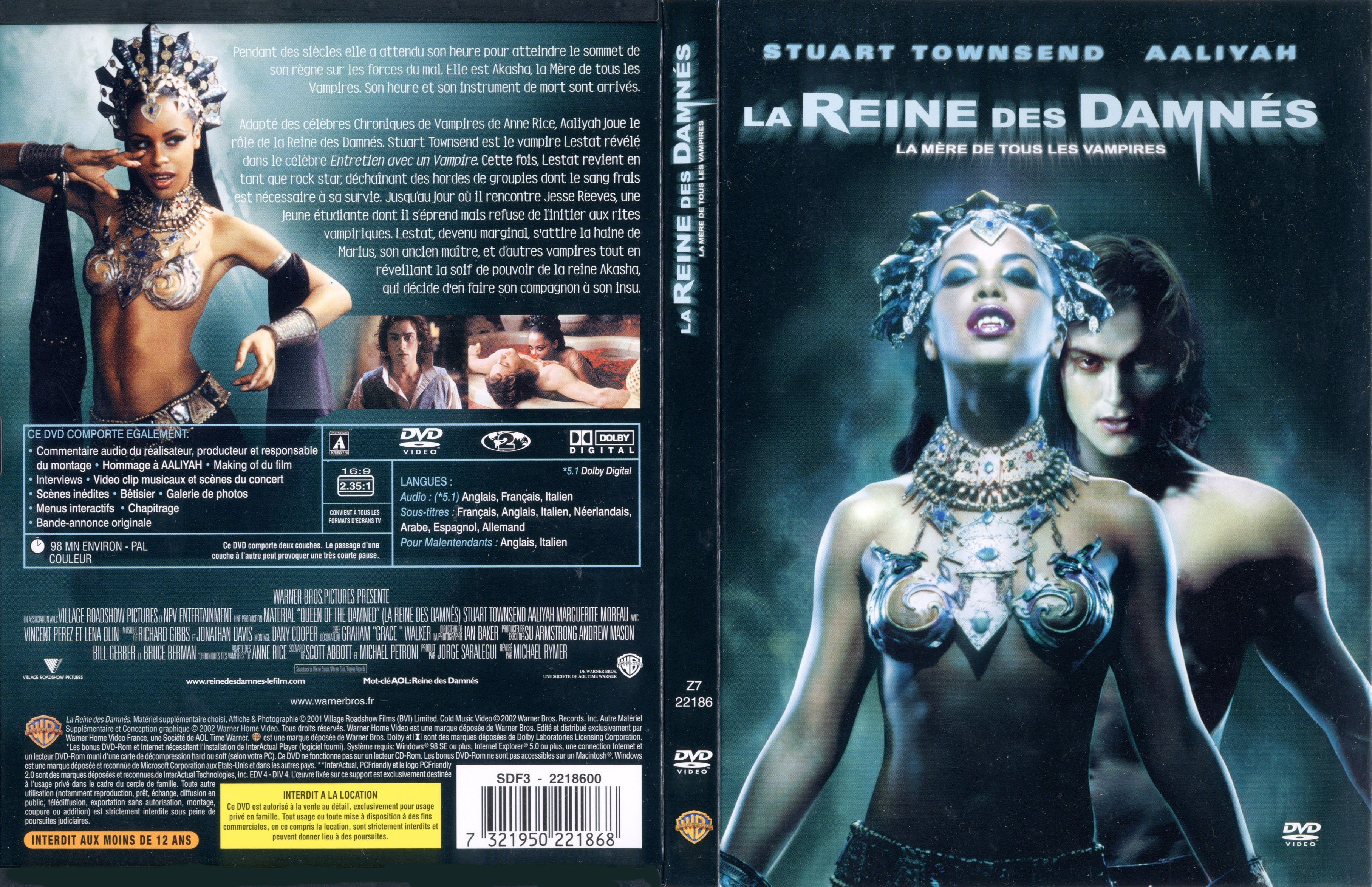 Jaquette DVD La reine des damns