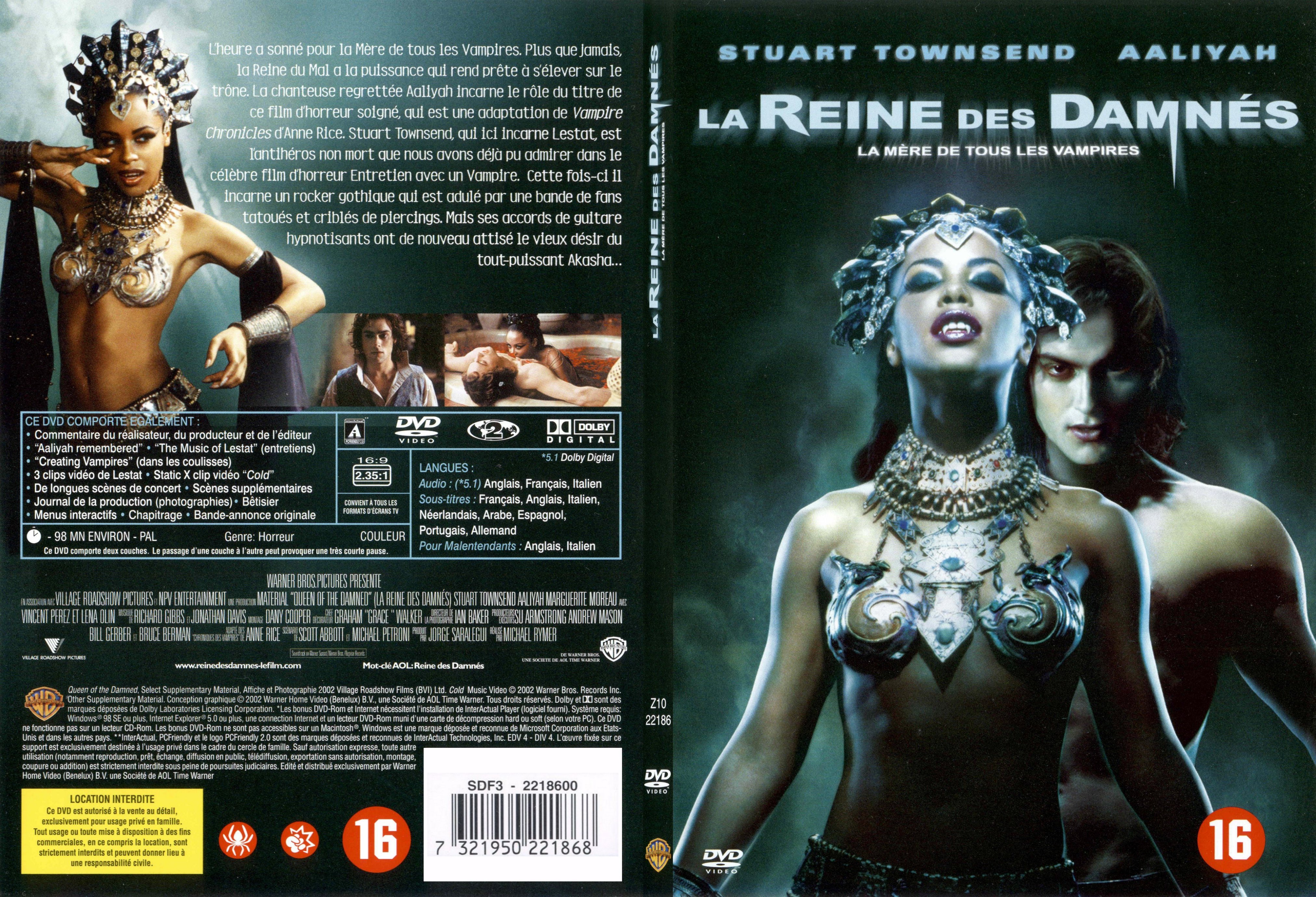 Jaquette DVD La reine des damns - SLIM