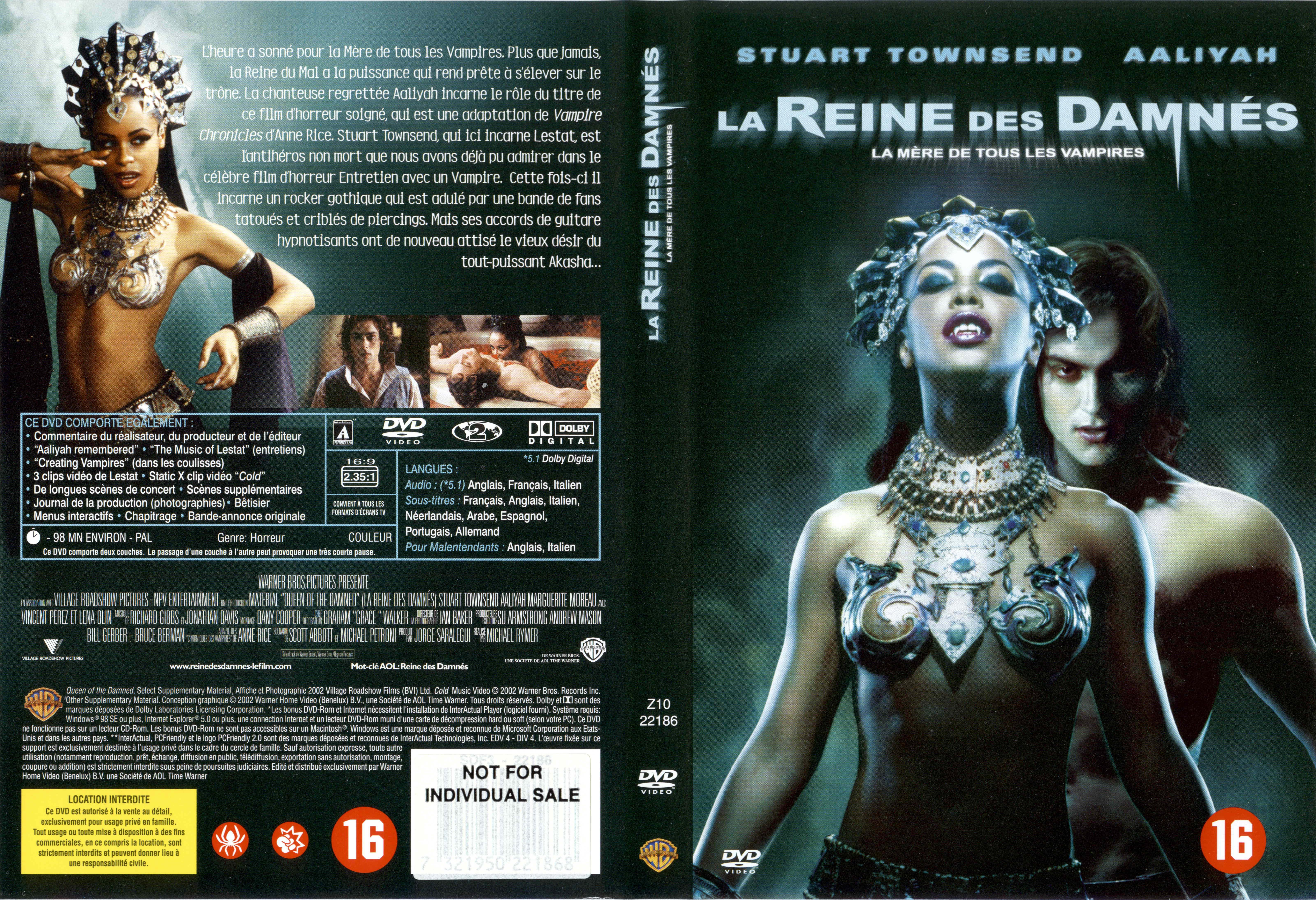 Jaquette DVD La reine des damns v2