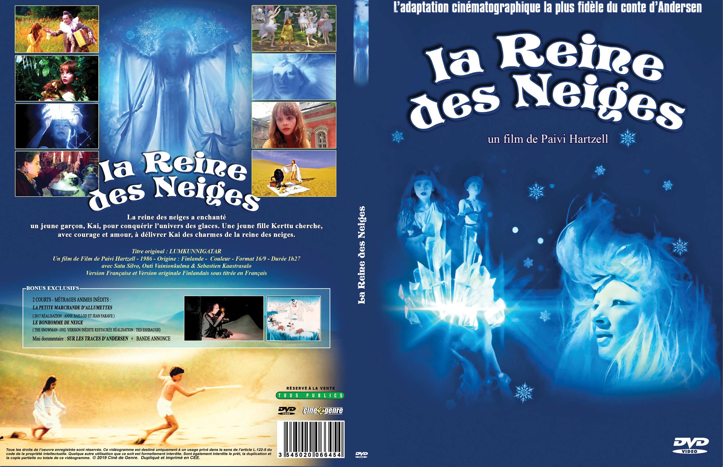 Jaquette DVD La reine des neiges 1986