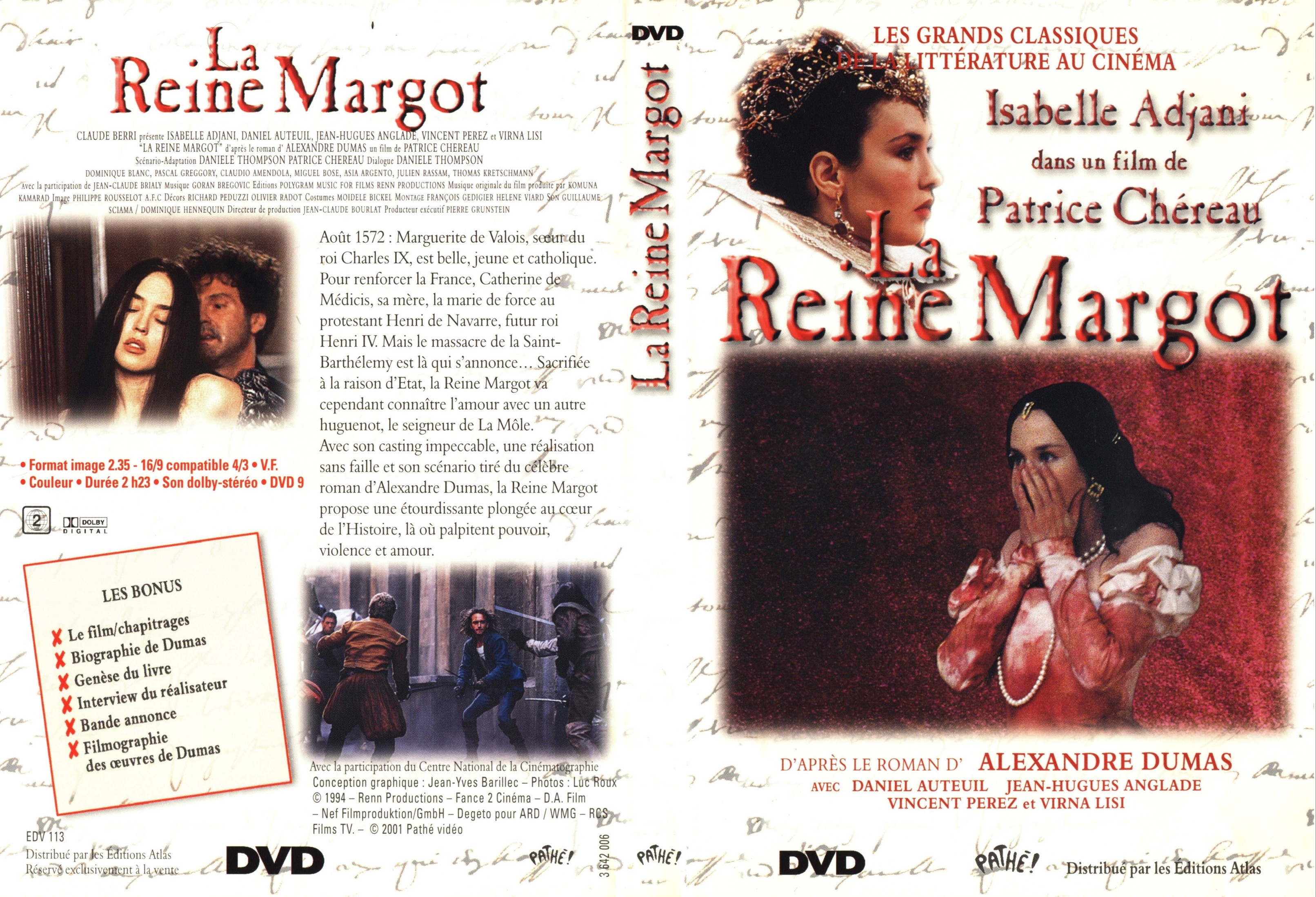 Jaquette DVD La reine margot