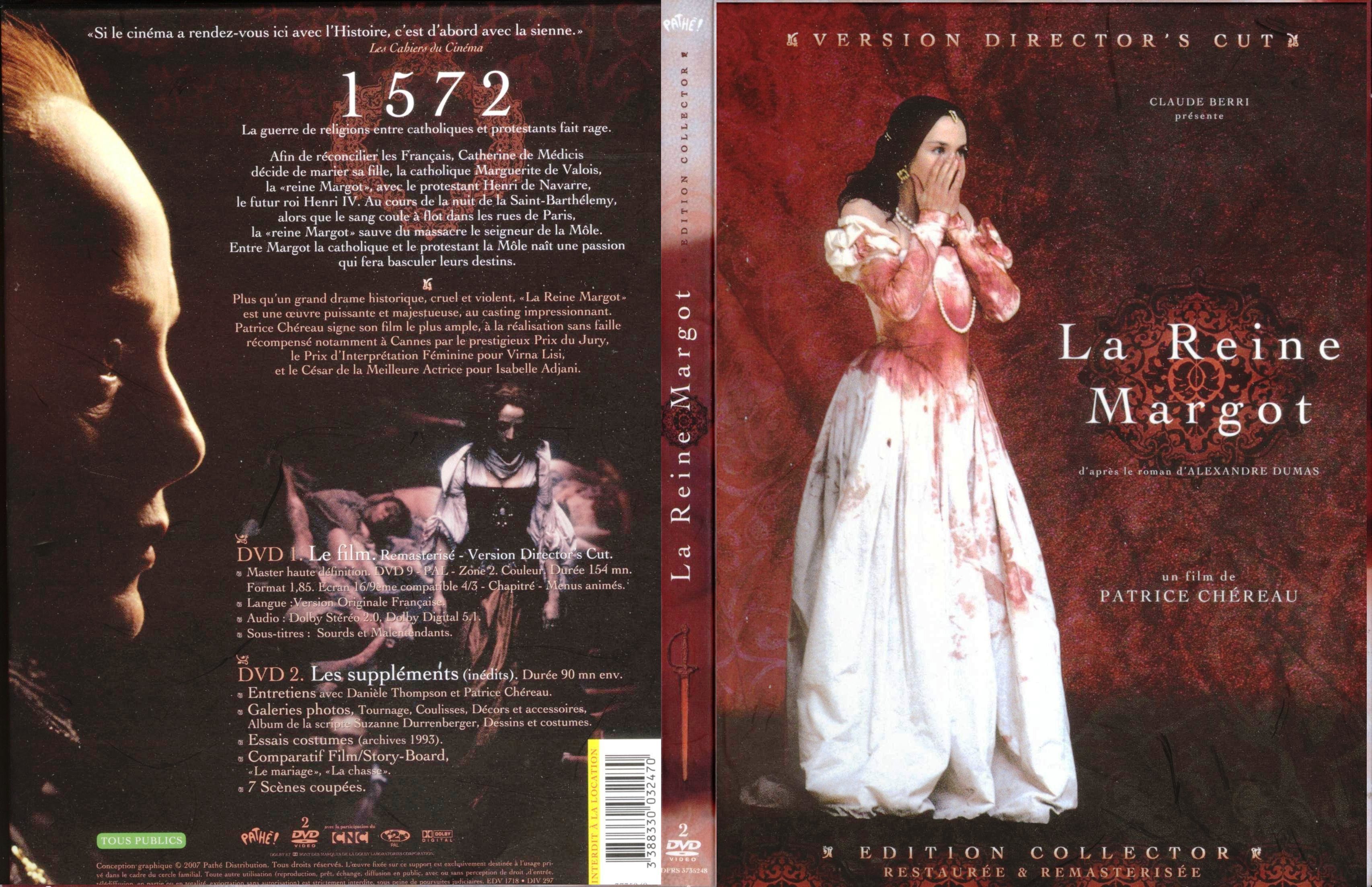 Jaquette DVD La reine margot v3