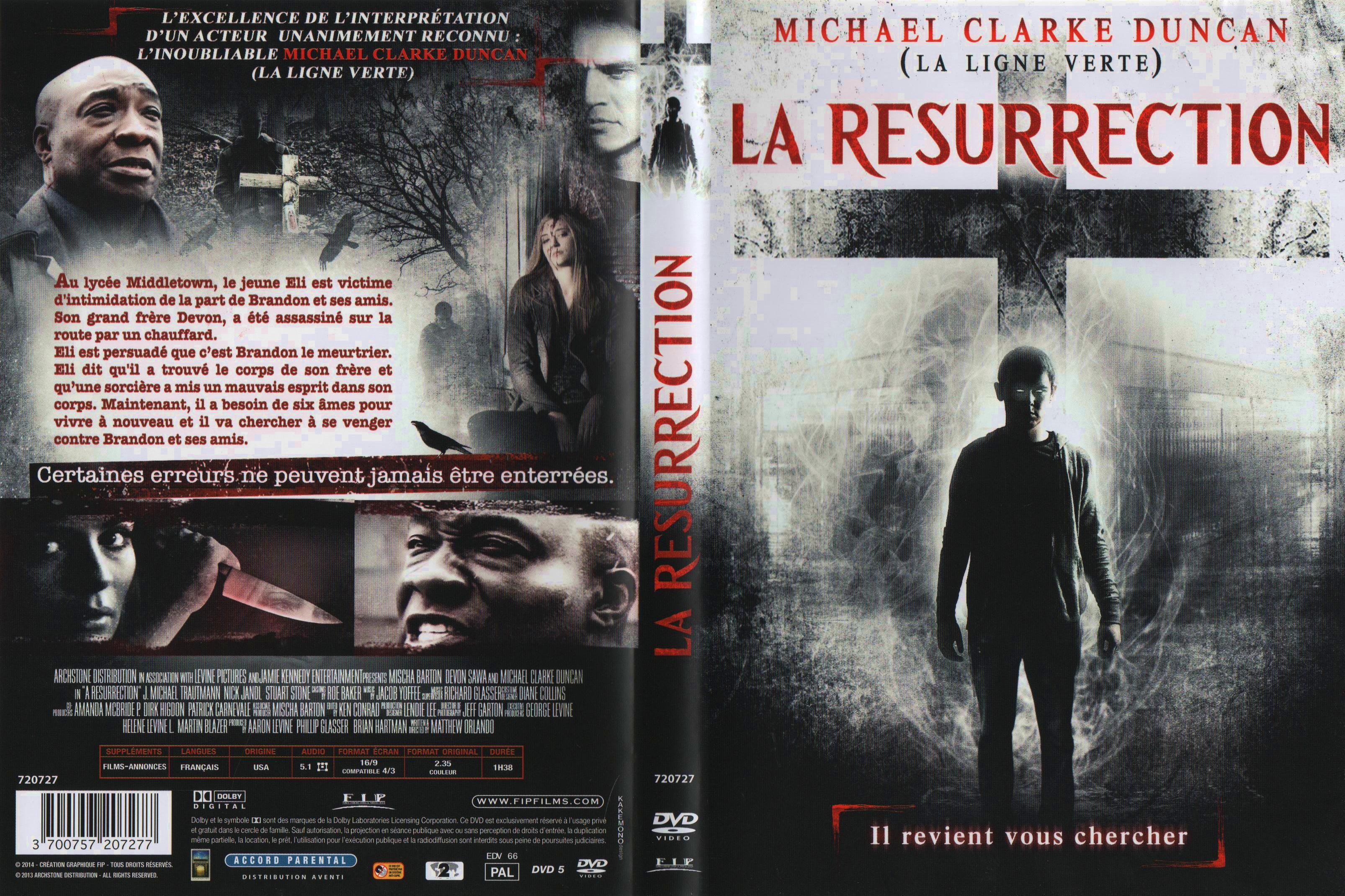 Jaquette DVD La resurrection