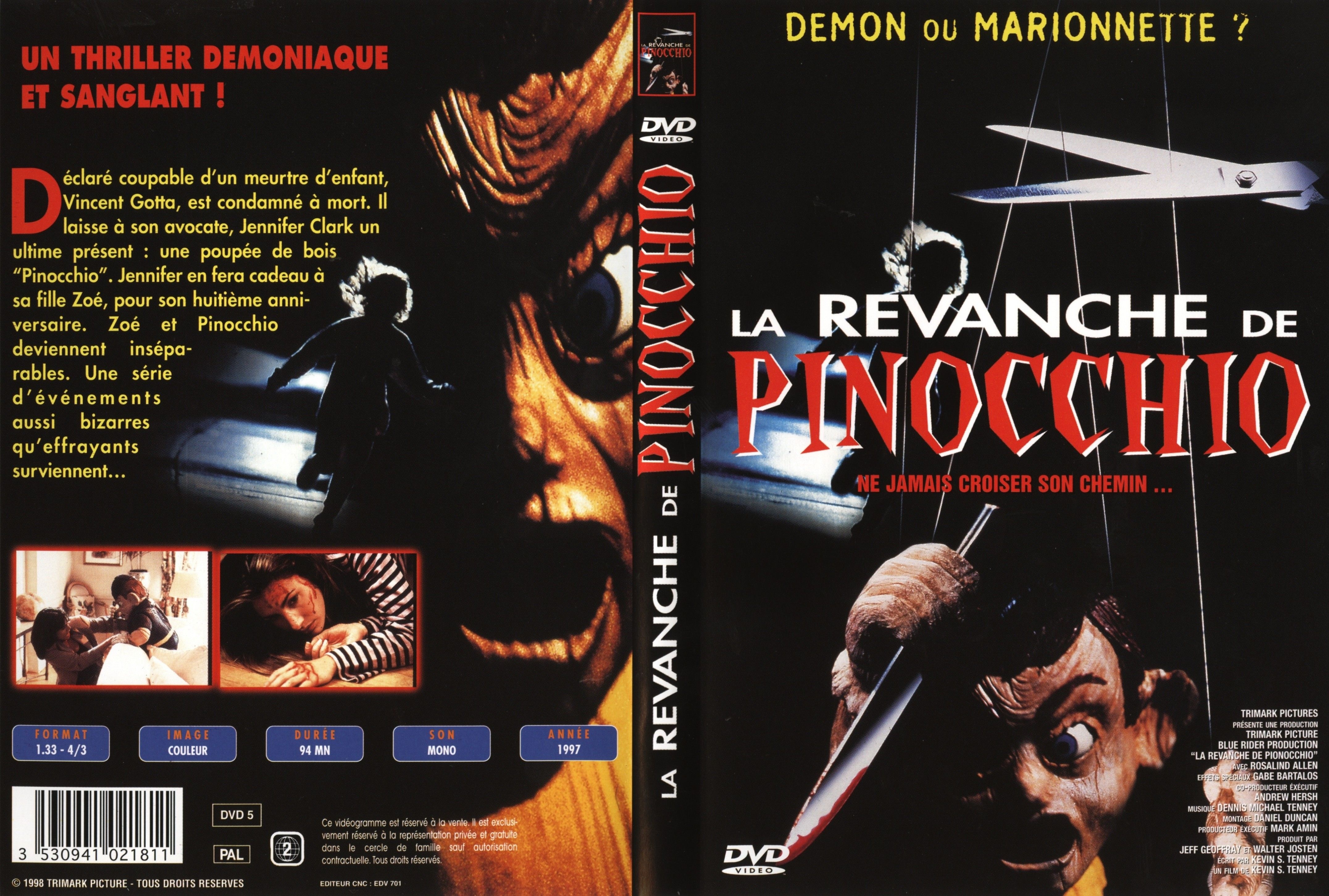 Jaquette DVD La revanche de Pinocchio