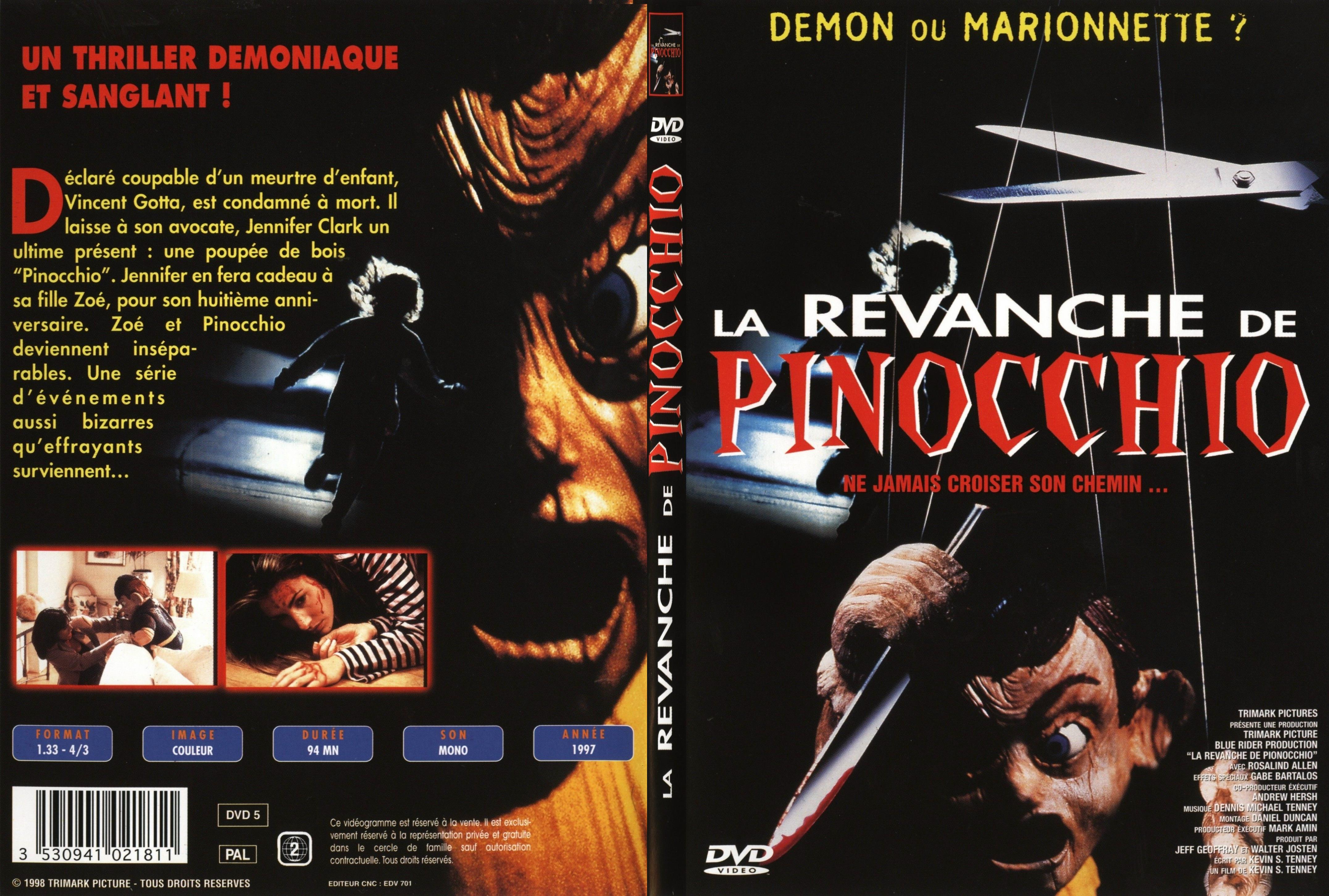 Jaquette DVD La revanche de Pinocchio - SLIM