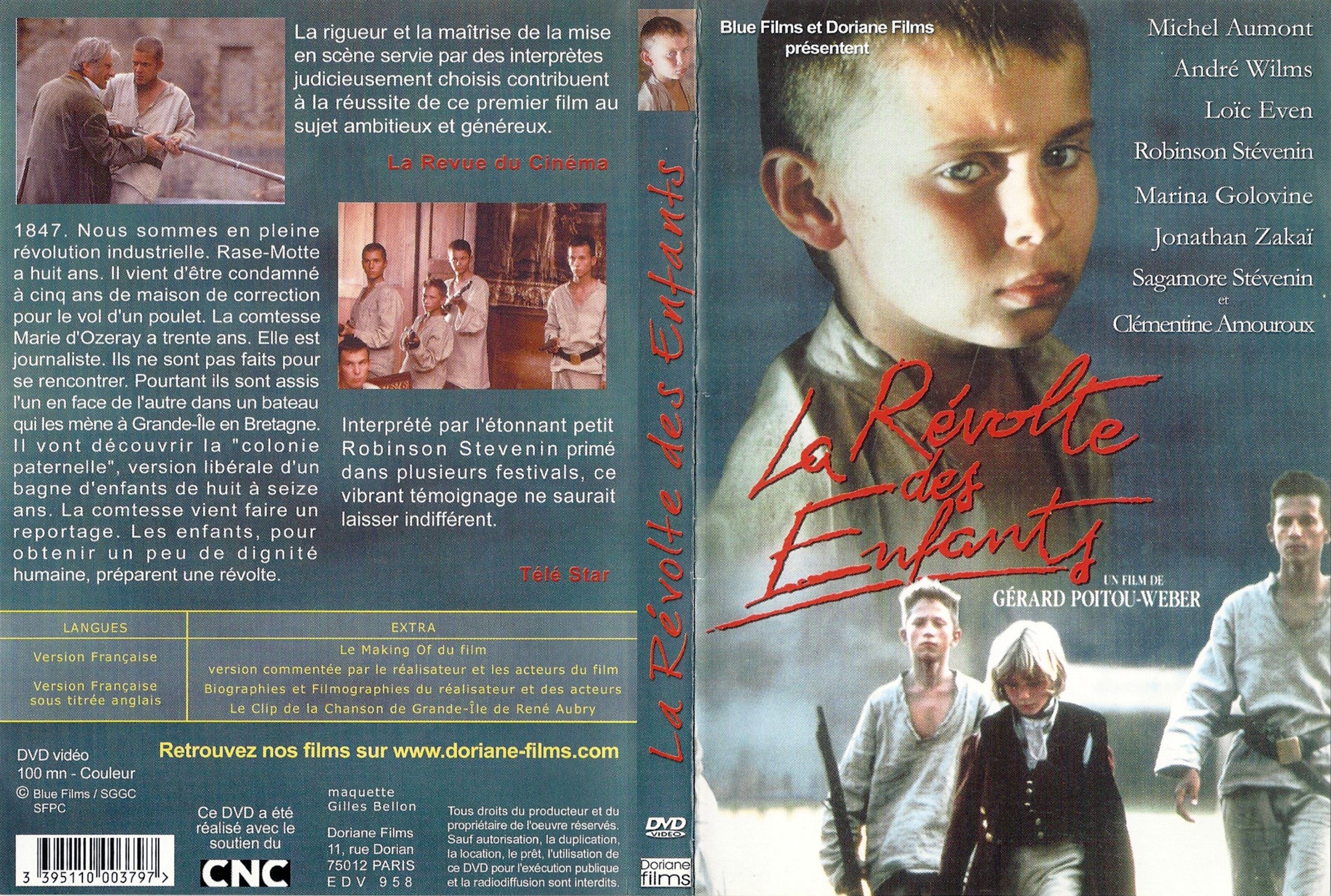 Jaquette DVD La rvolte des enfants