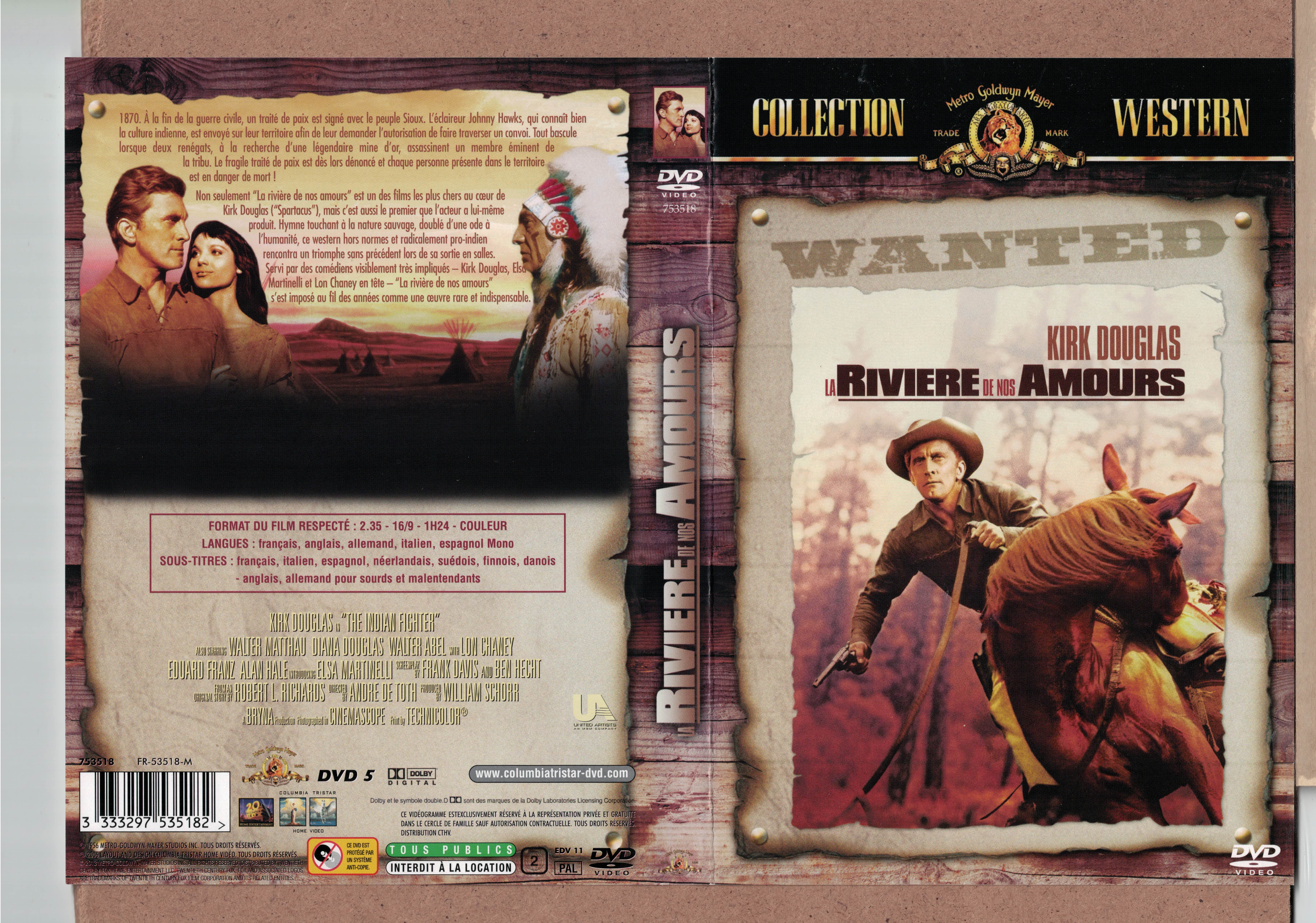 Jaquette DVD La rivi�re de nos Amours