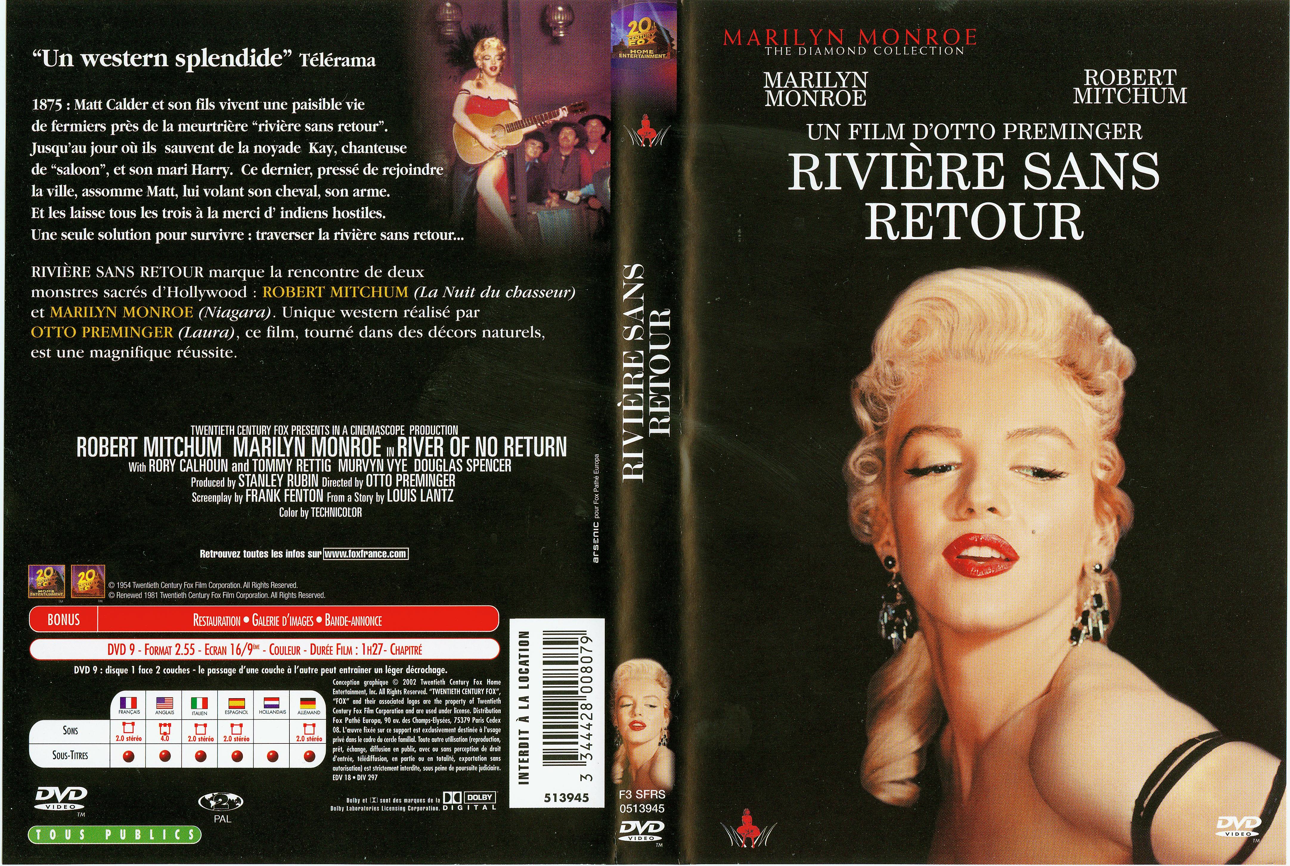 Jaquette DVD La rivire sans retour v2