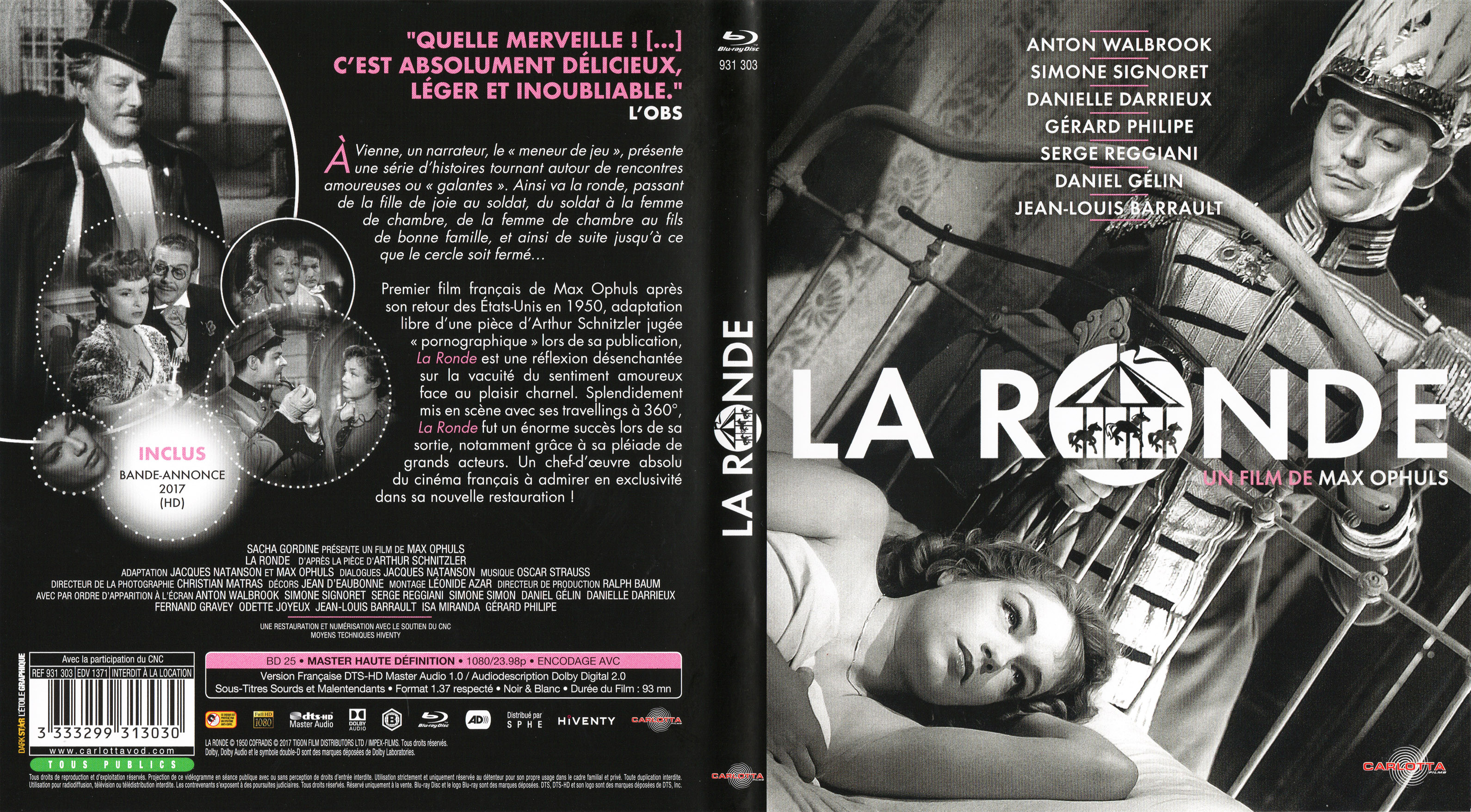 Jaquette DVD La ronde (BLU-RAY)