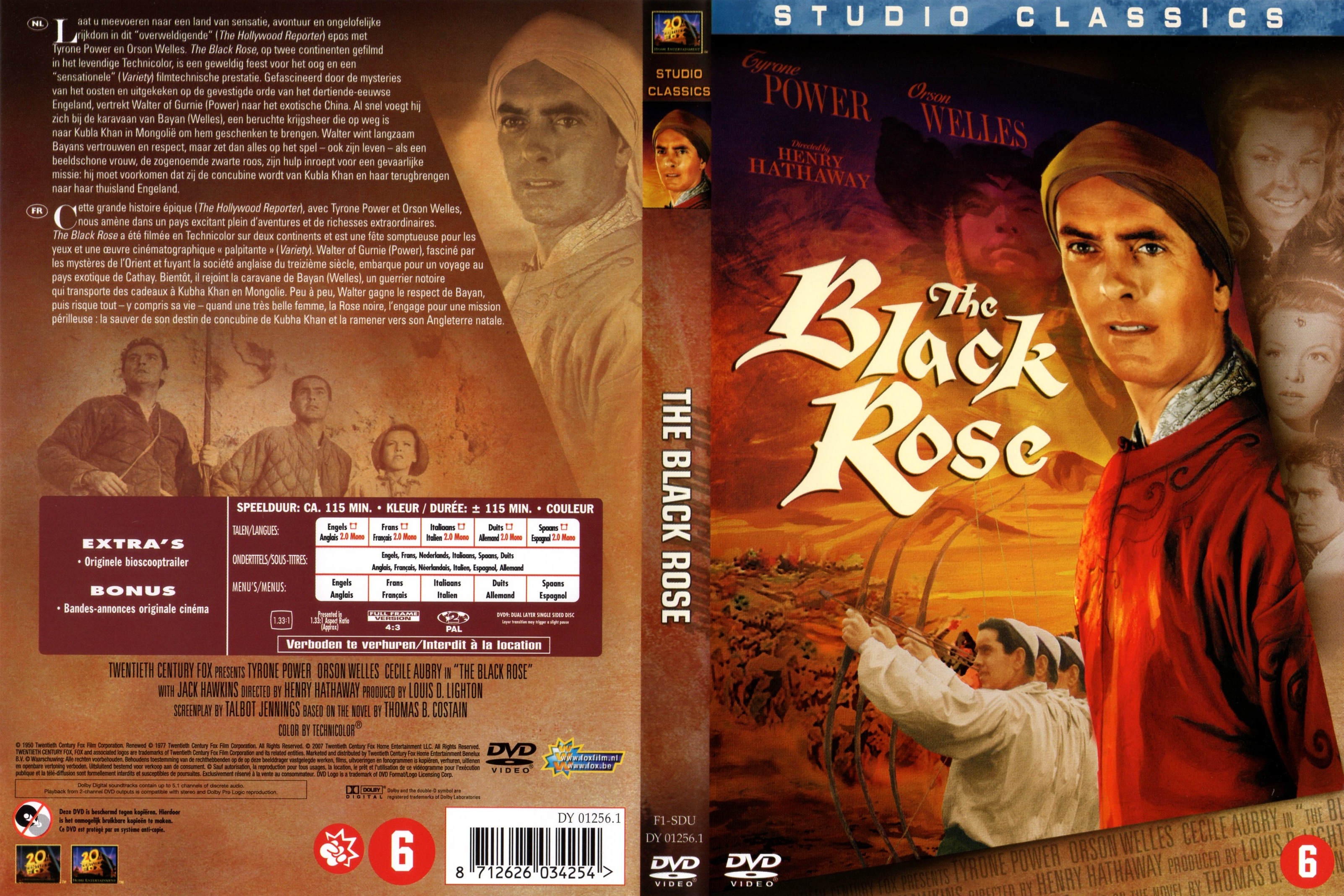 Jaquette DVD La rose noire (1950)