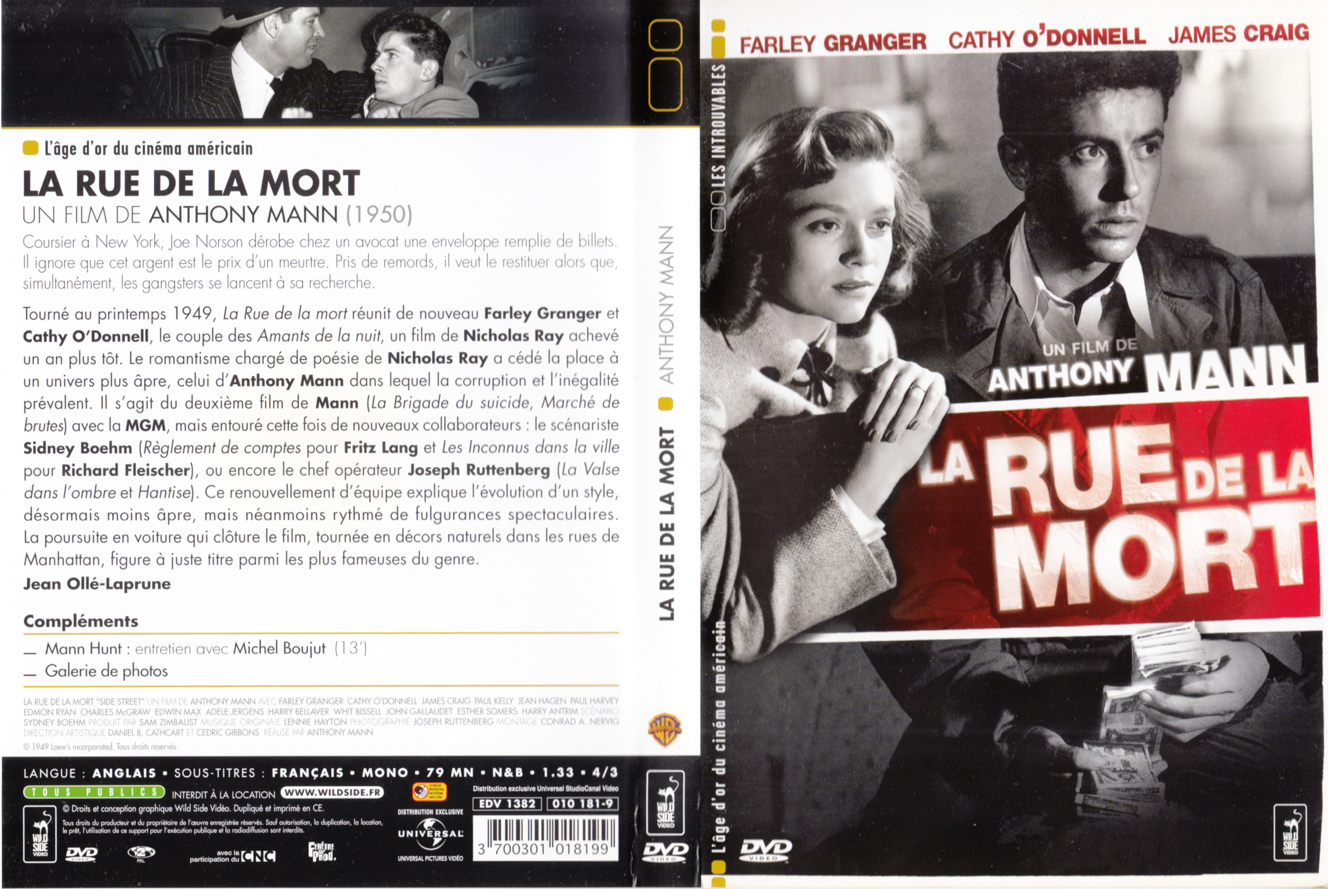 Jaquette DVD La rue de la mort