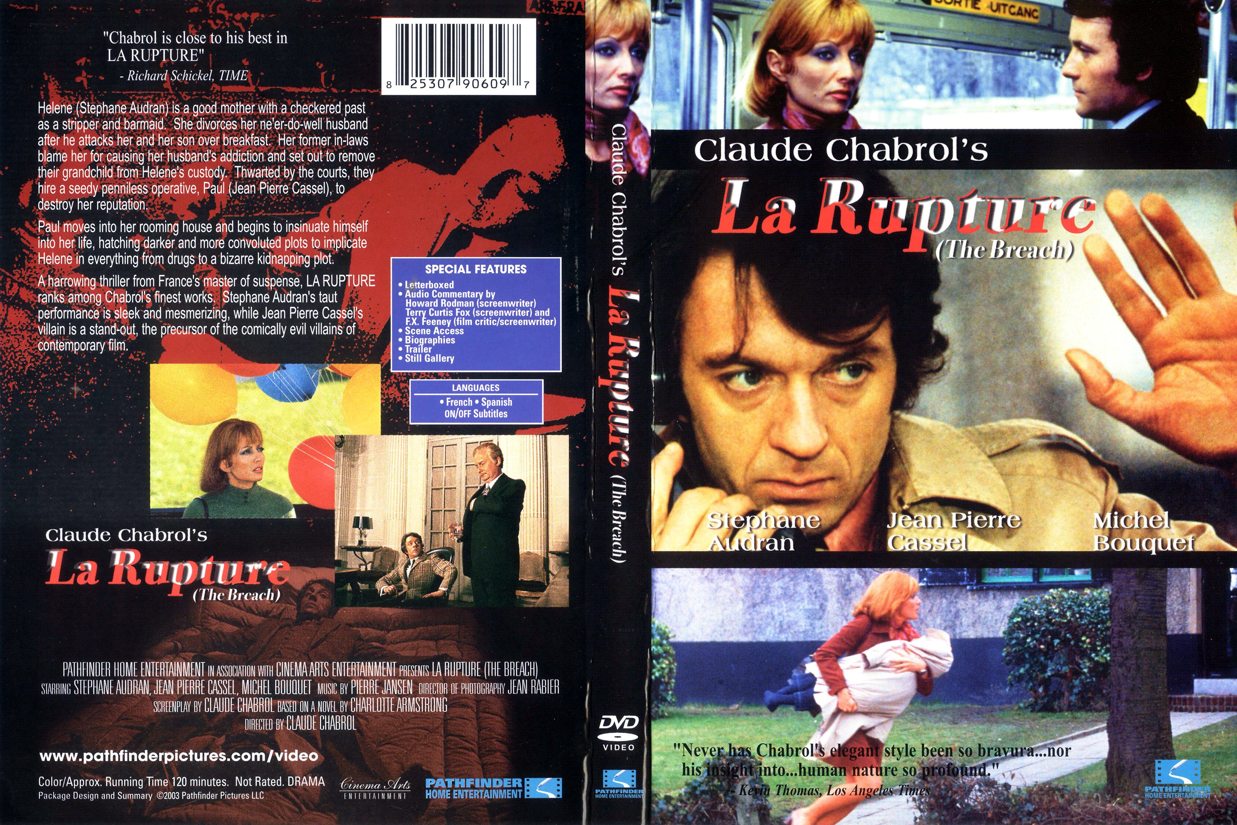 Jaquette DVD La rupture (Claude Chabrol) Zone 1