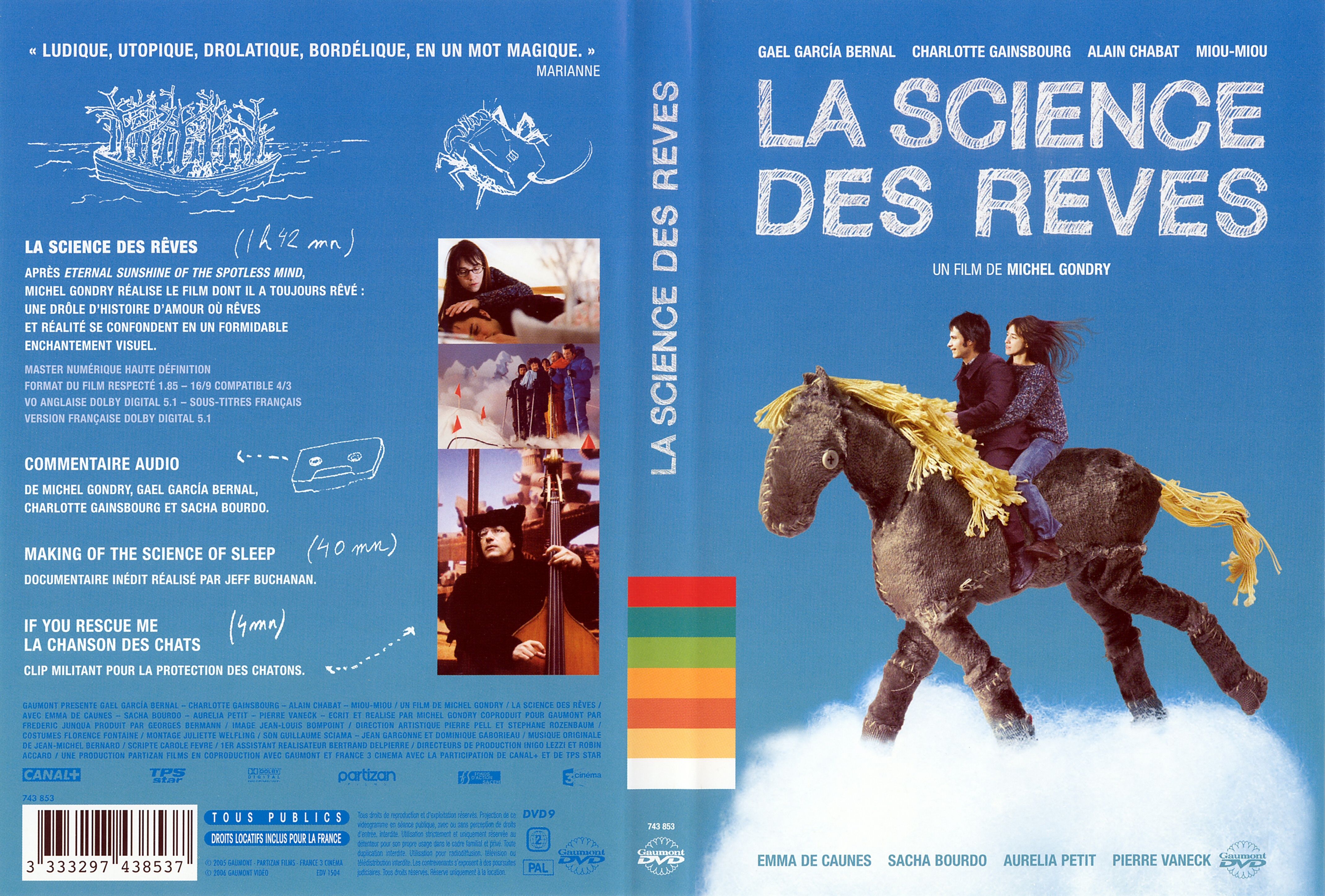 Jaquette DVD La science des reves
