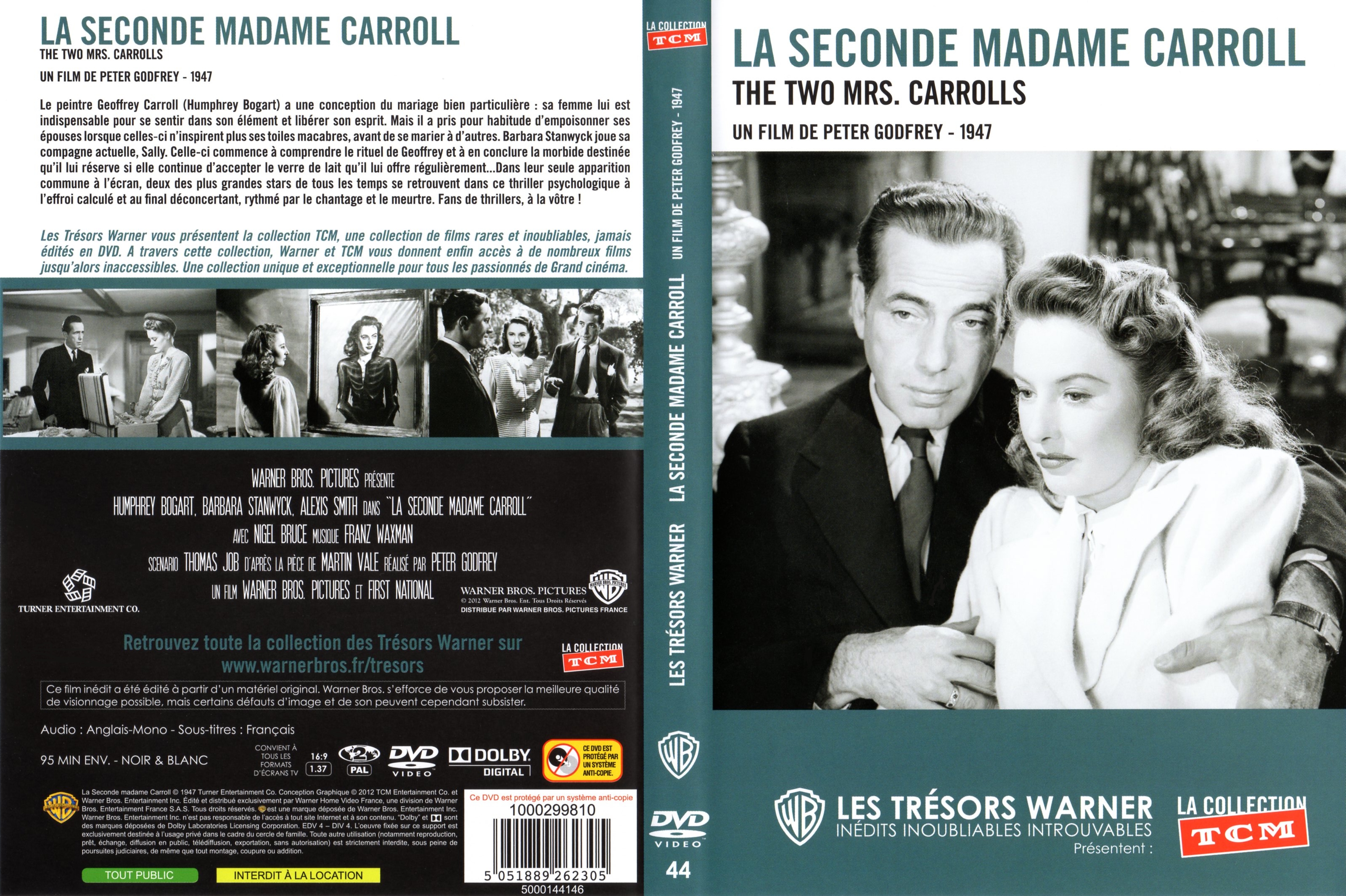 Jaquette DVD La seconde Madame Carroll