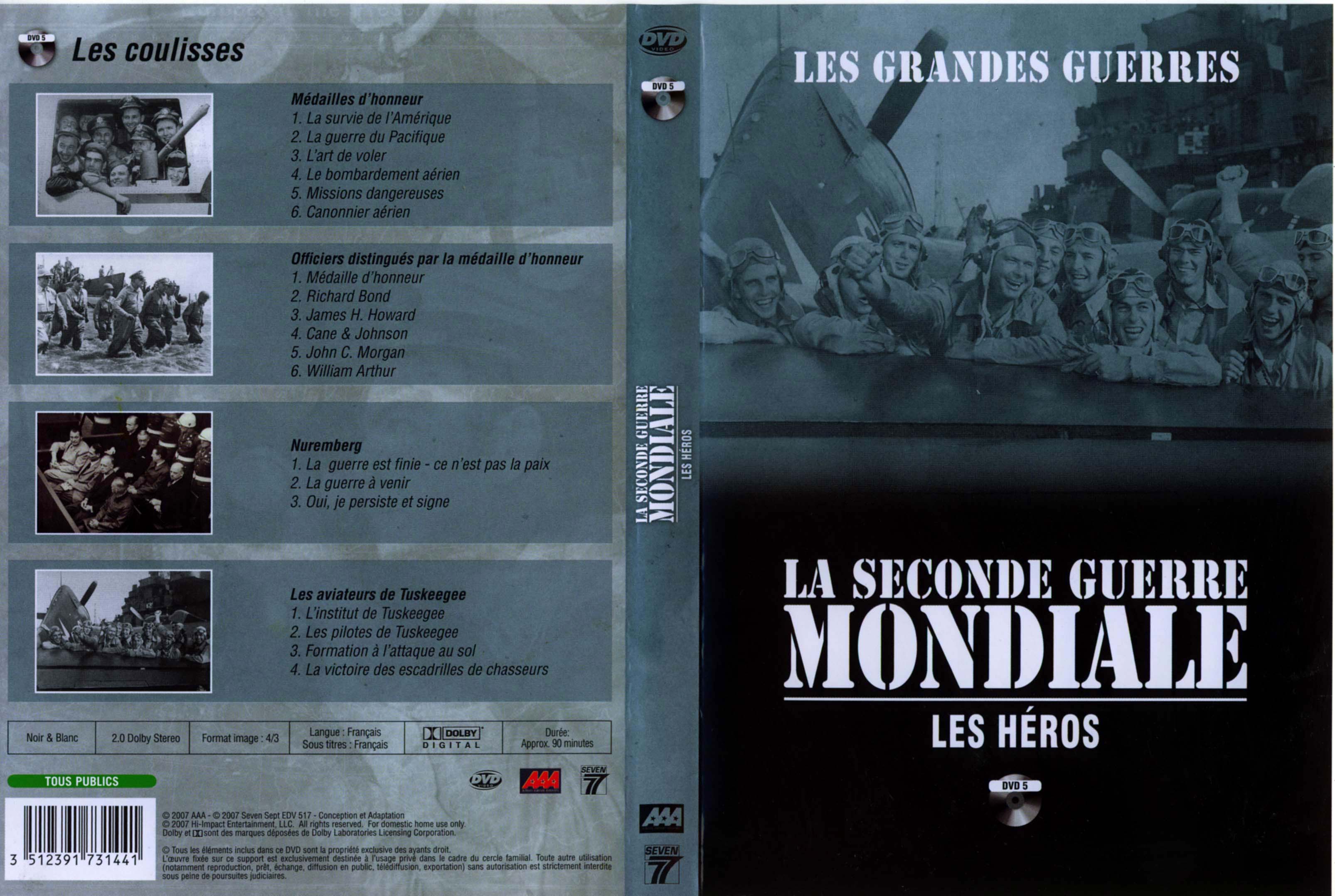 Jaquette DVD La seconde guerre Mondiale - Les hros vol 3