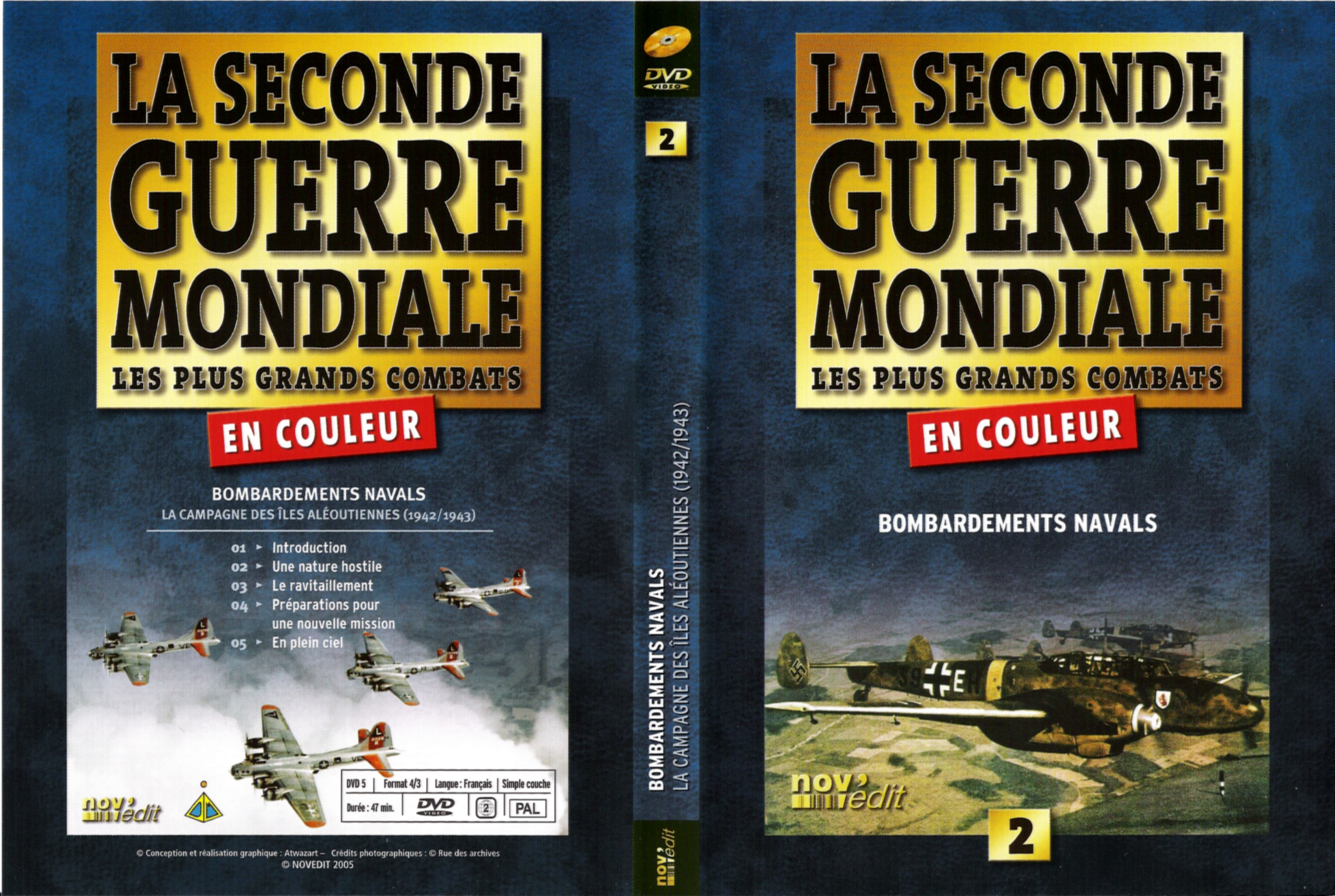 Jaquette DVD La seconde guerre mondiale vol 2 - Bombardements navals