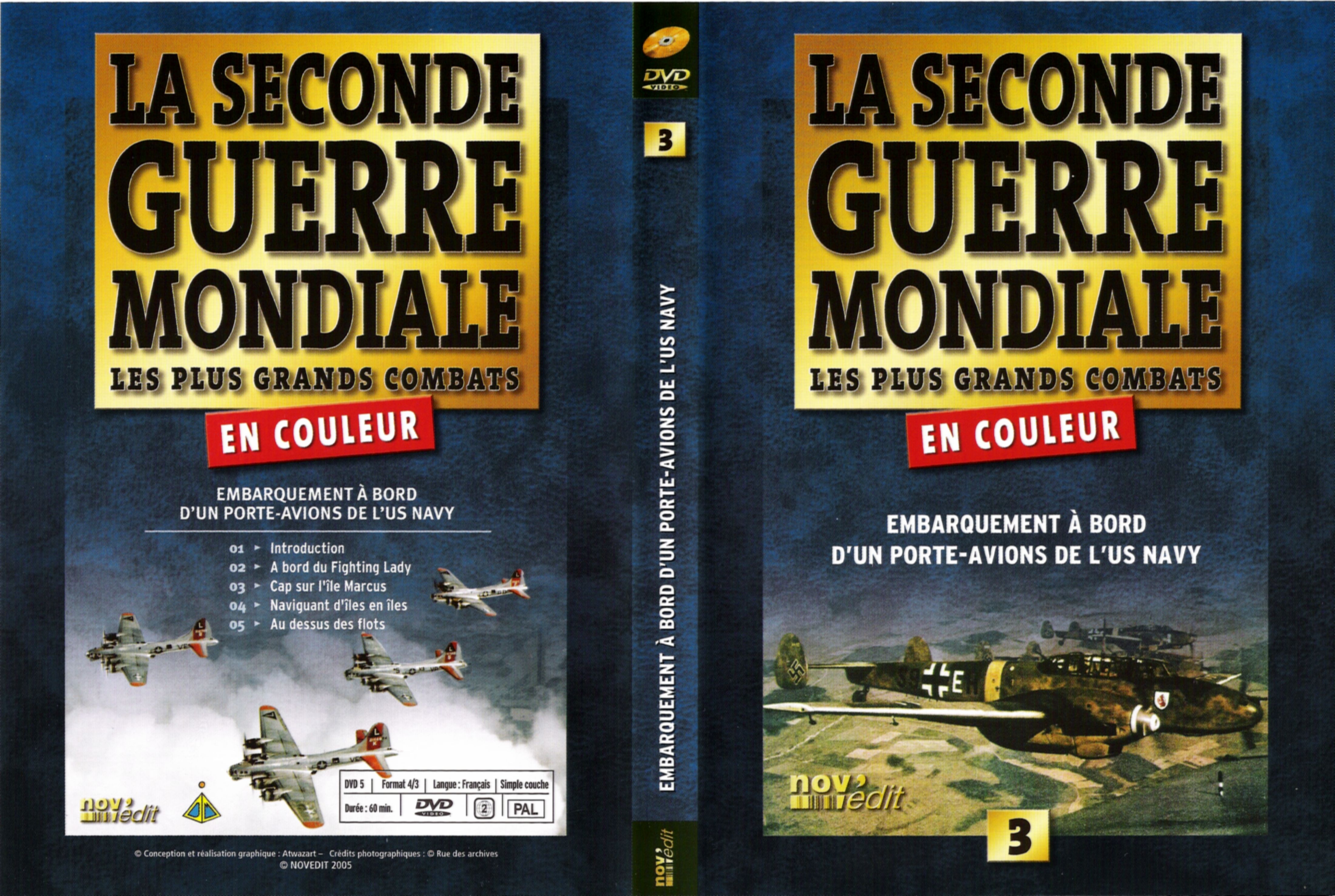 Jaquette DVD La seconde guerre mondiale vol 3 - Embarquement  bord d