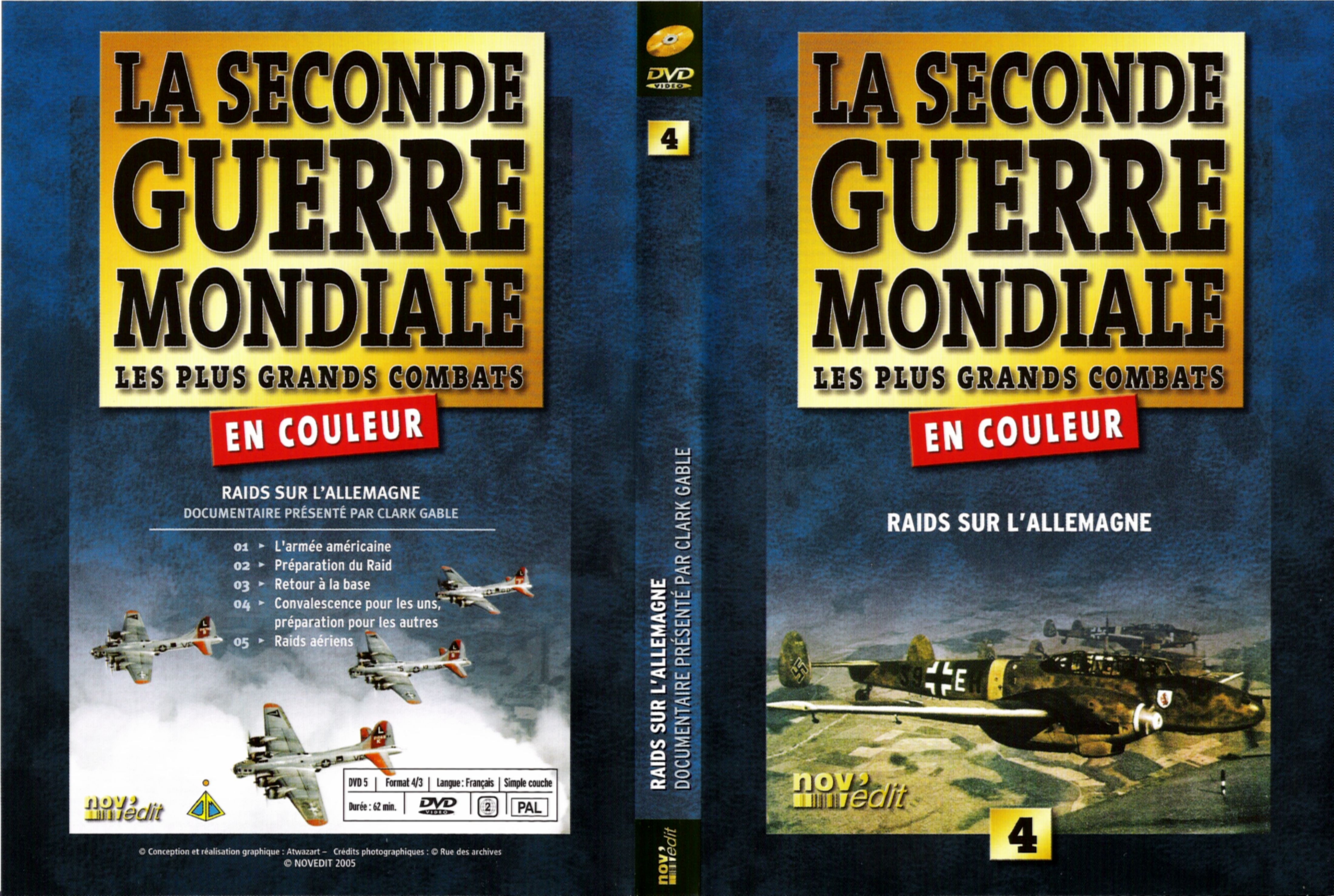Jaquette DVD La seconde guerre mondiale vol 4 - Raids sur l