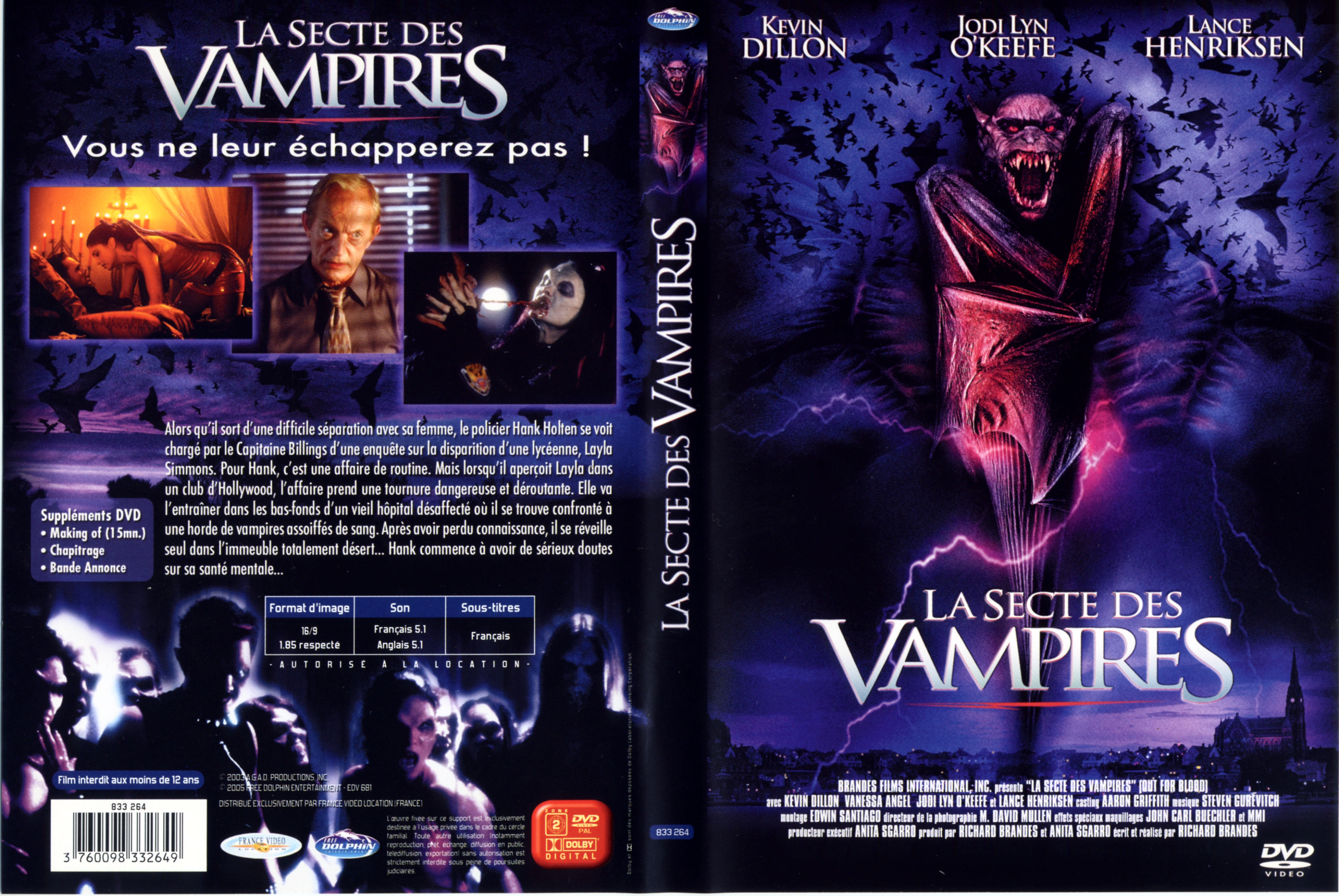Jaquette DVD La secte des vampires