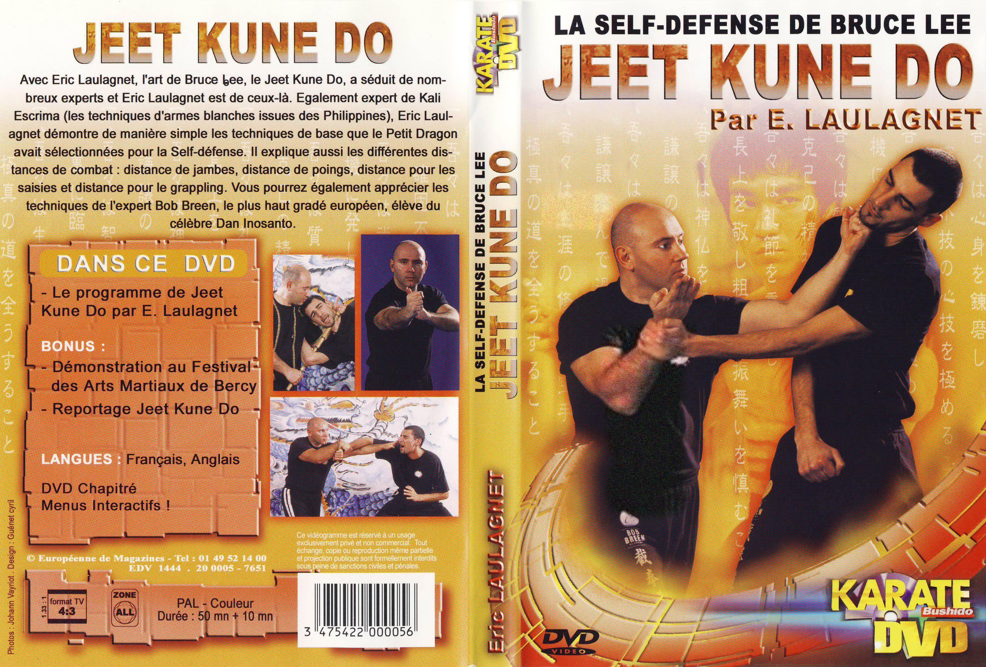 Jaquette DVD La self defense de Bruce Lee Jeet Kune Do
