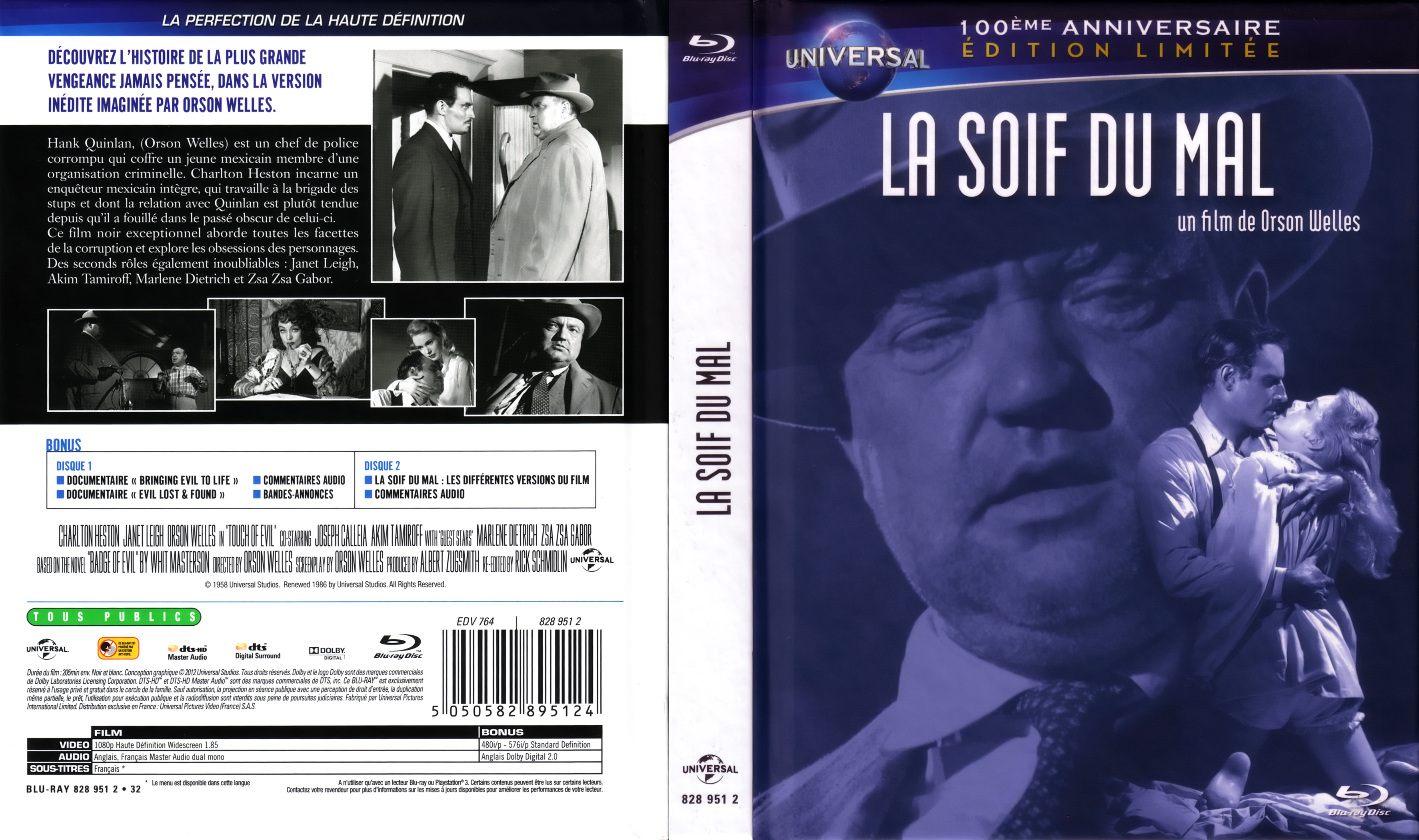 Jaquette DVD La soif du mal (BLU-RAY)