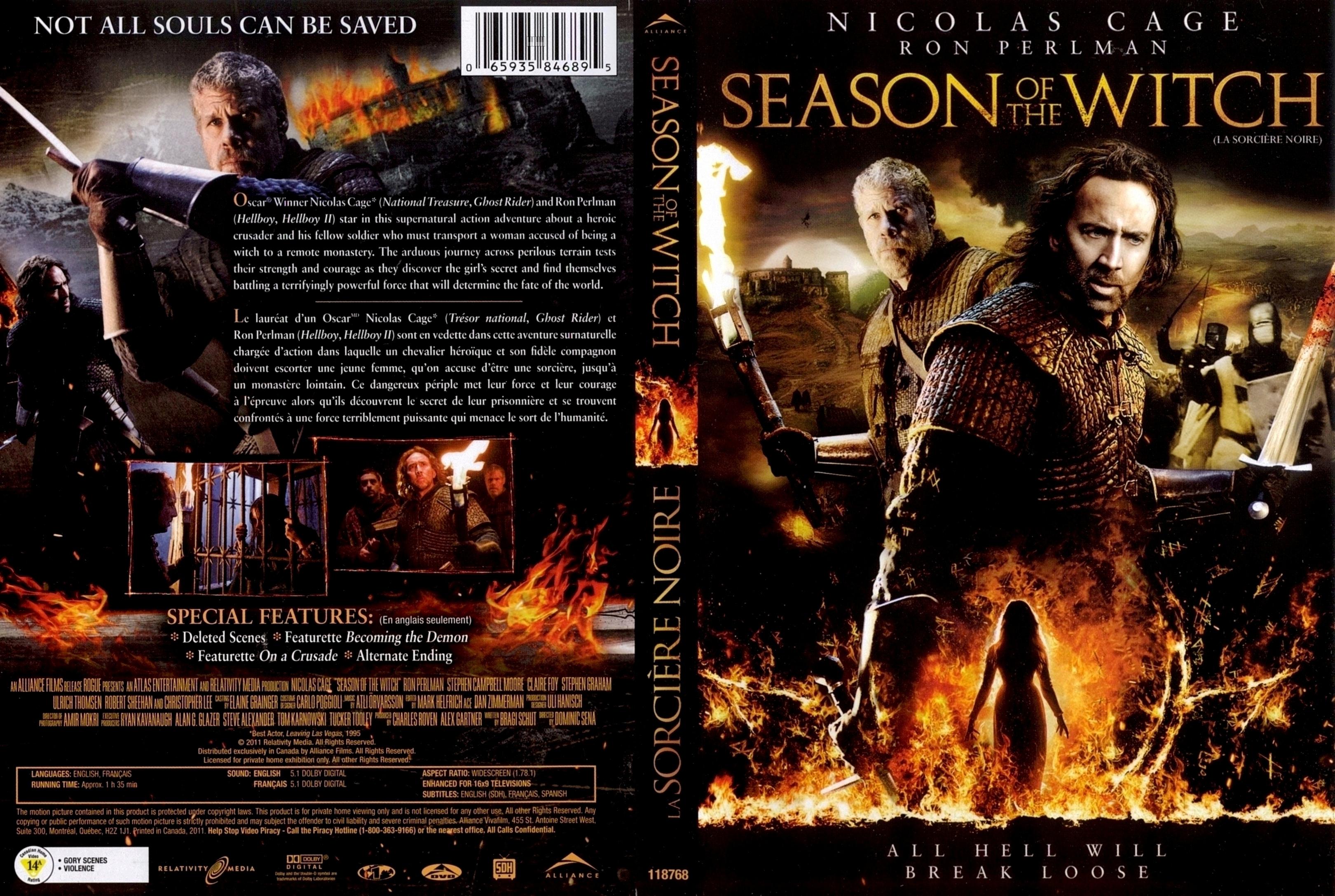 Jaquette DVD La sorciere noir - Season of the witch (Canadienne)