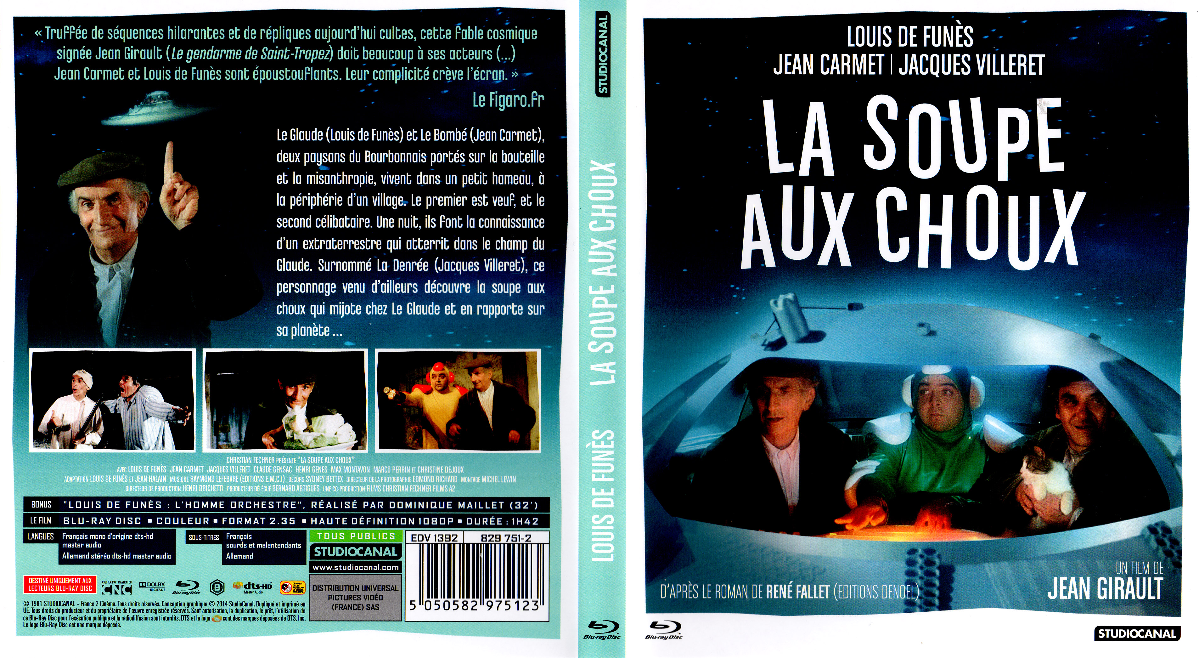 Jaquette DVD La soupe aux choux (BLU-RAY)