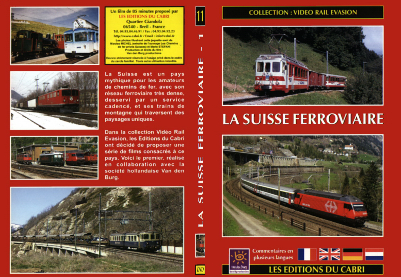 Jaquette DVD La suisse ferroviaire - SLIM