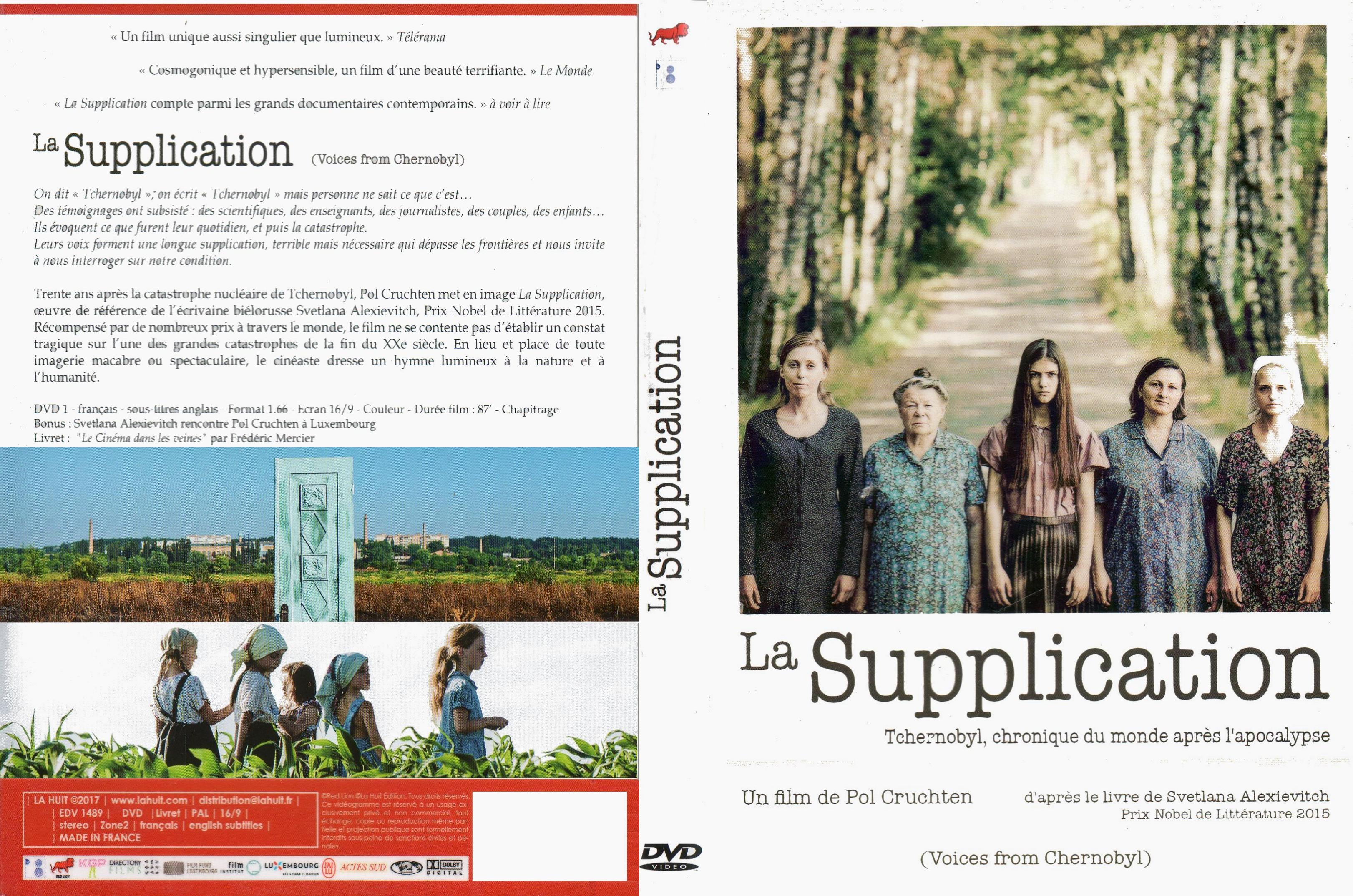 Jaquette DVD La supplication
