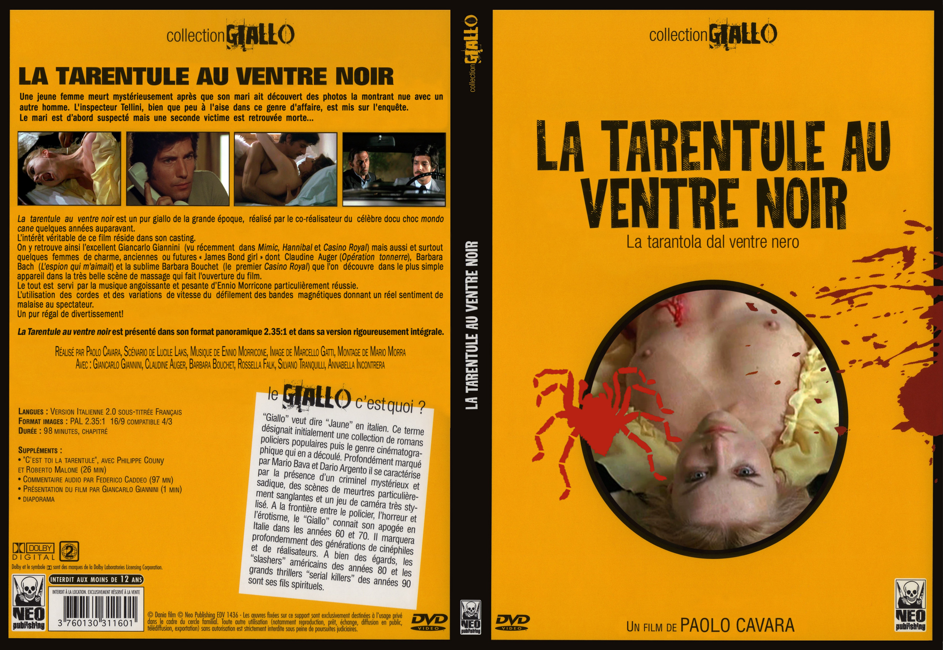 Jaquette DVD La tarentule au ventre noir