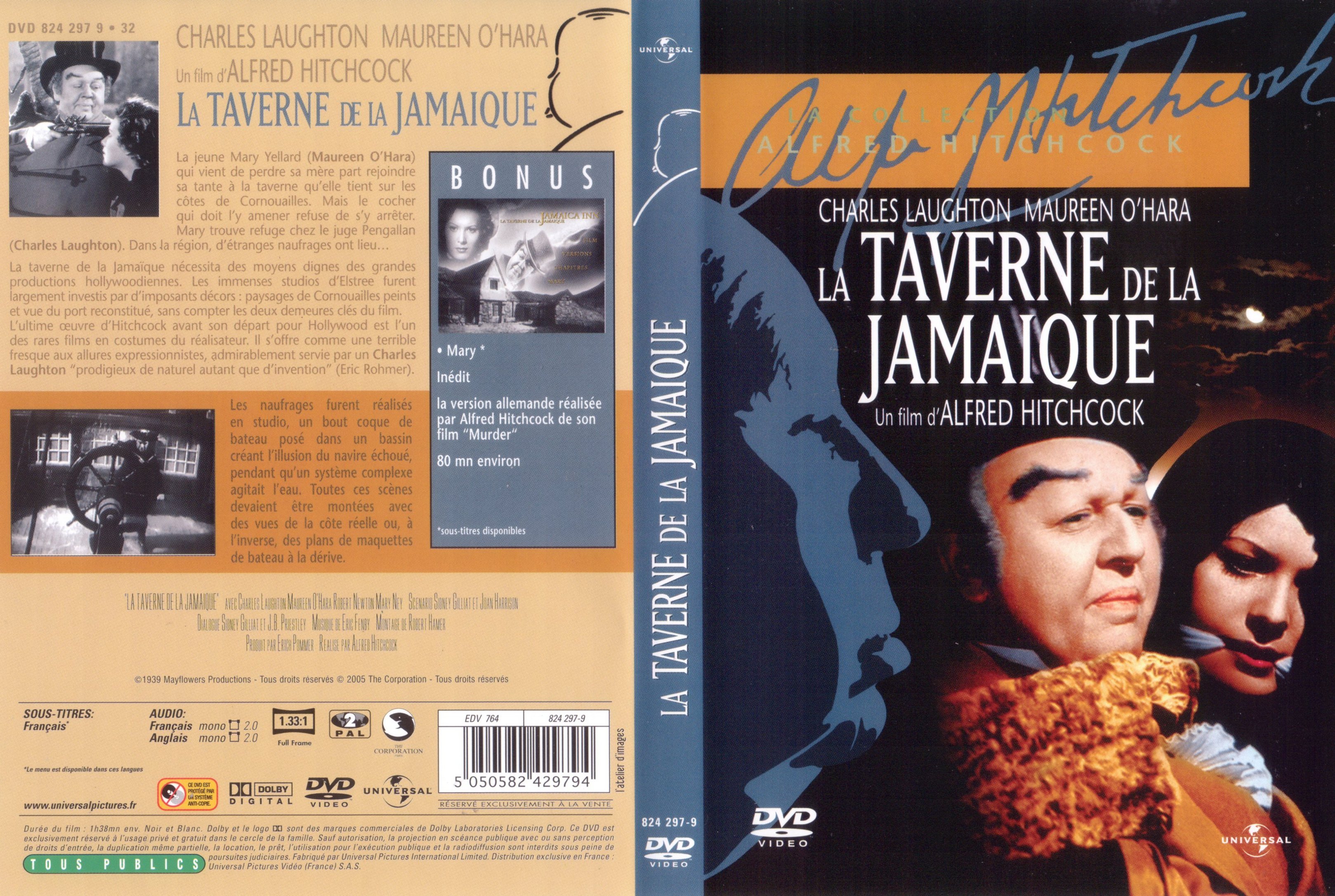 Jaquette DVD La taverne de la Jamaique