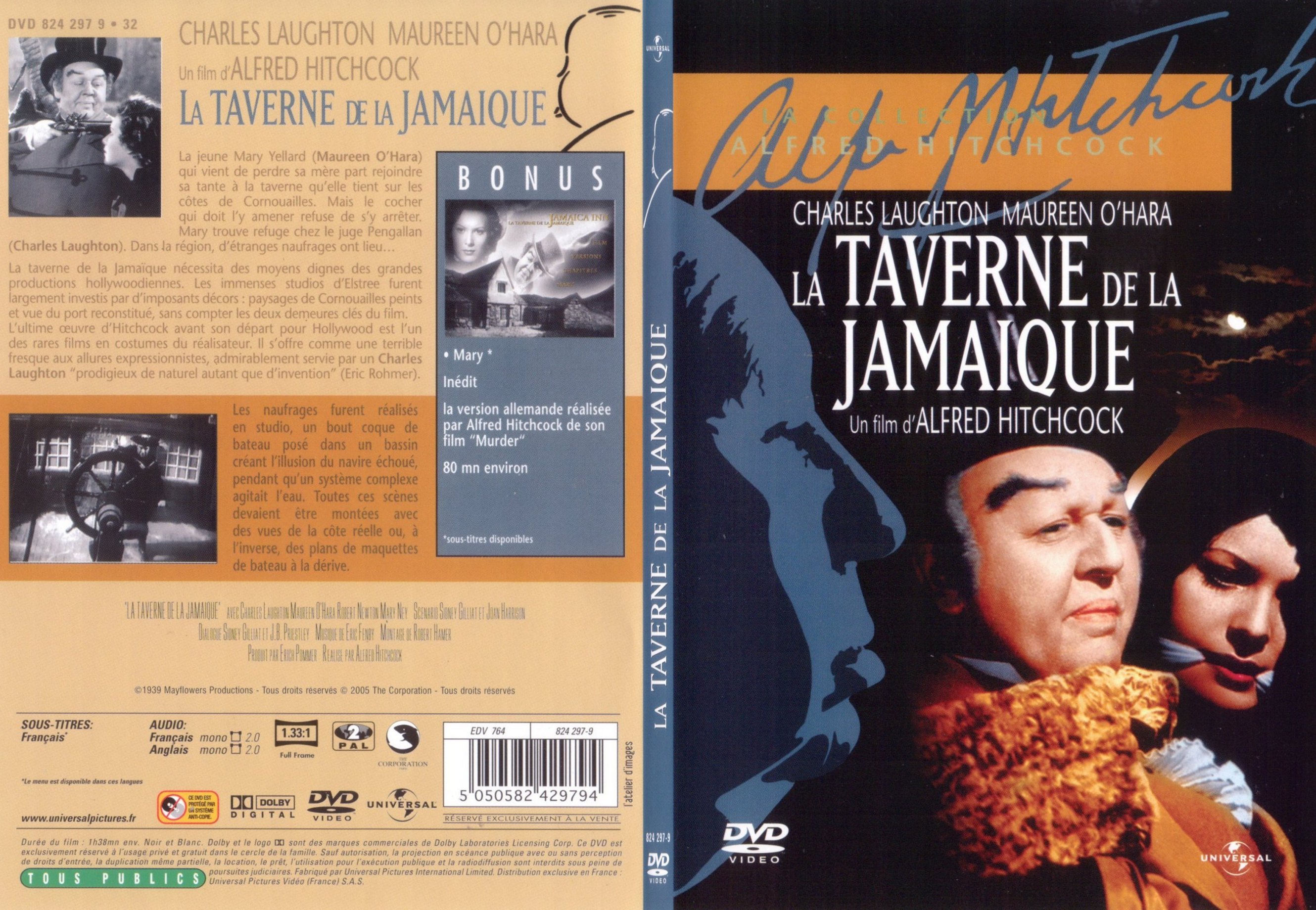 Jaquette DVD La taverne de la Jamaique - SLIM