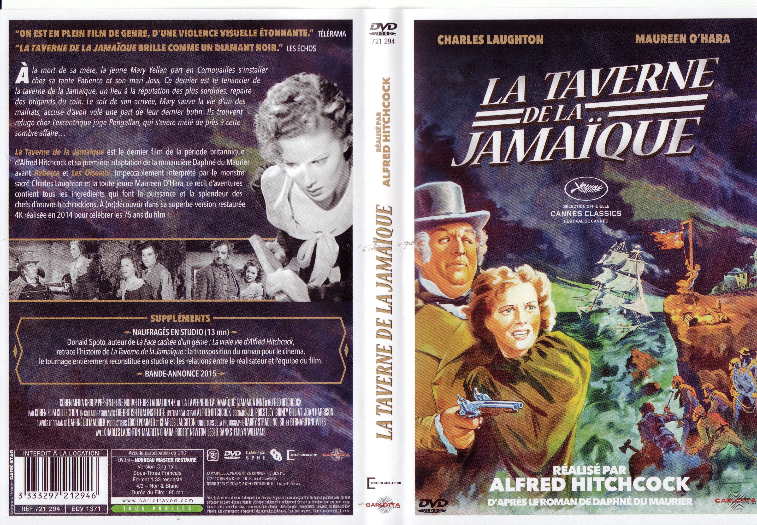Jaquette DVD La taverne de la Jamaique v2