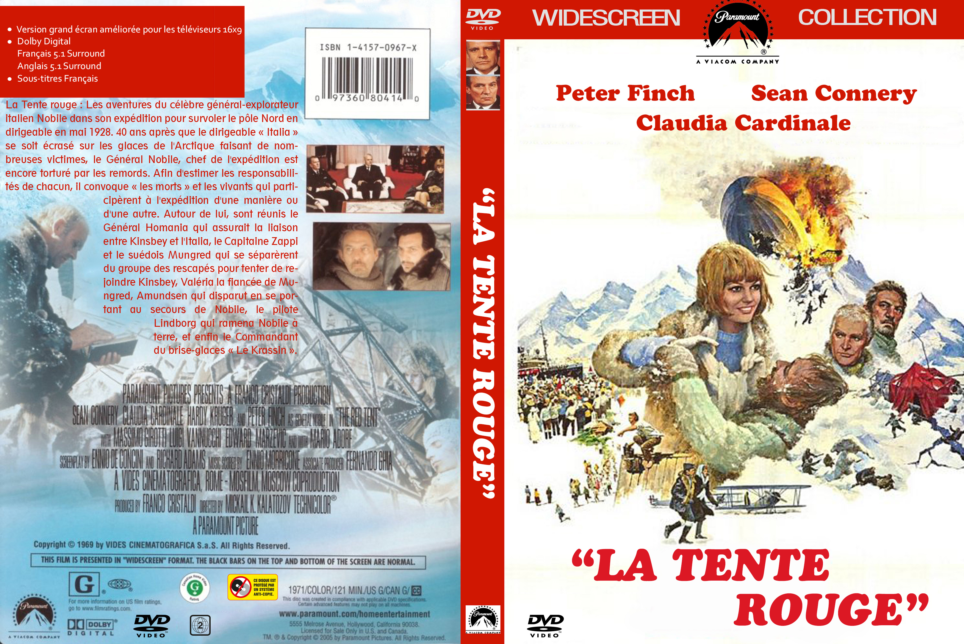 Jaquette DVD La tente rouge custom