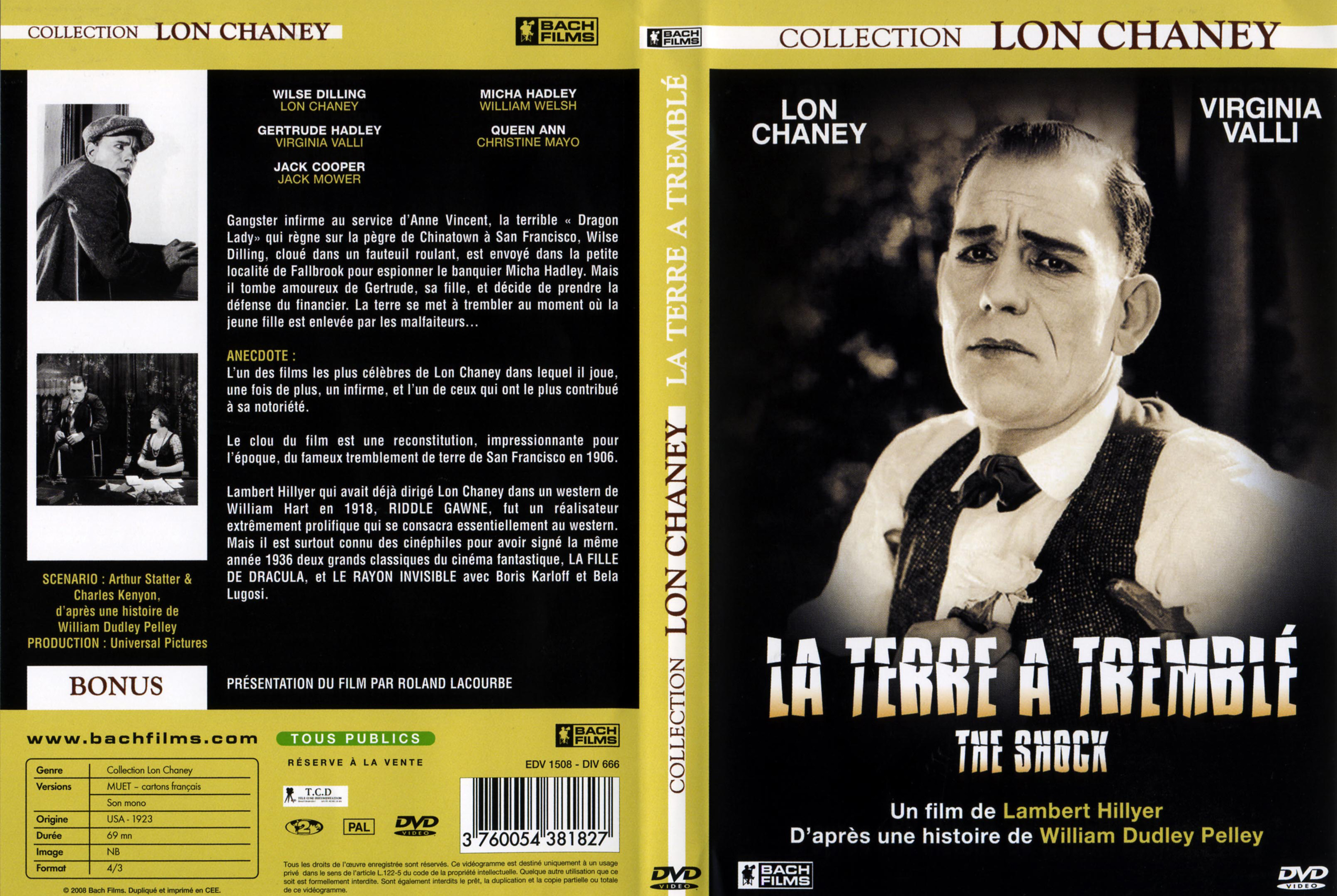 Jaquette DVD La terre  trembl (1923)