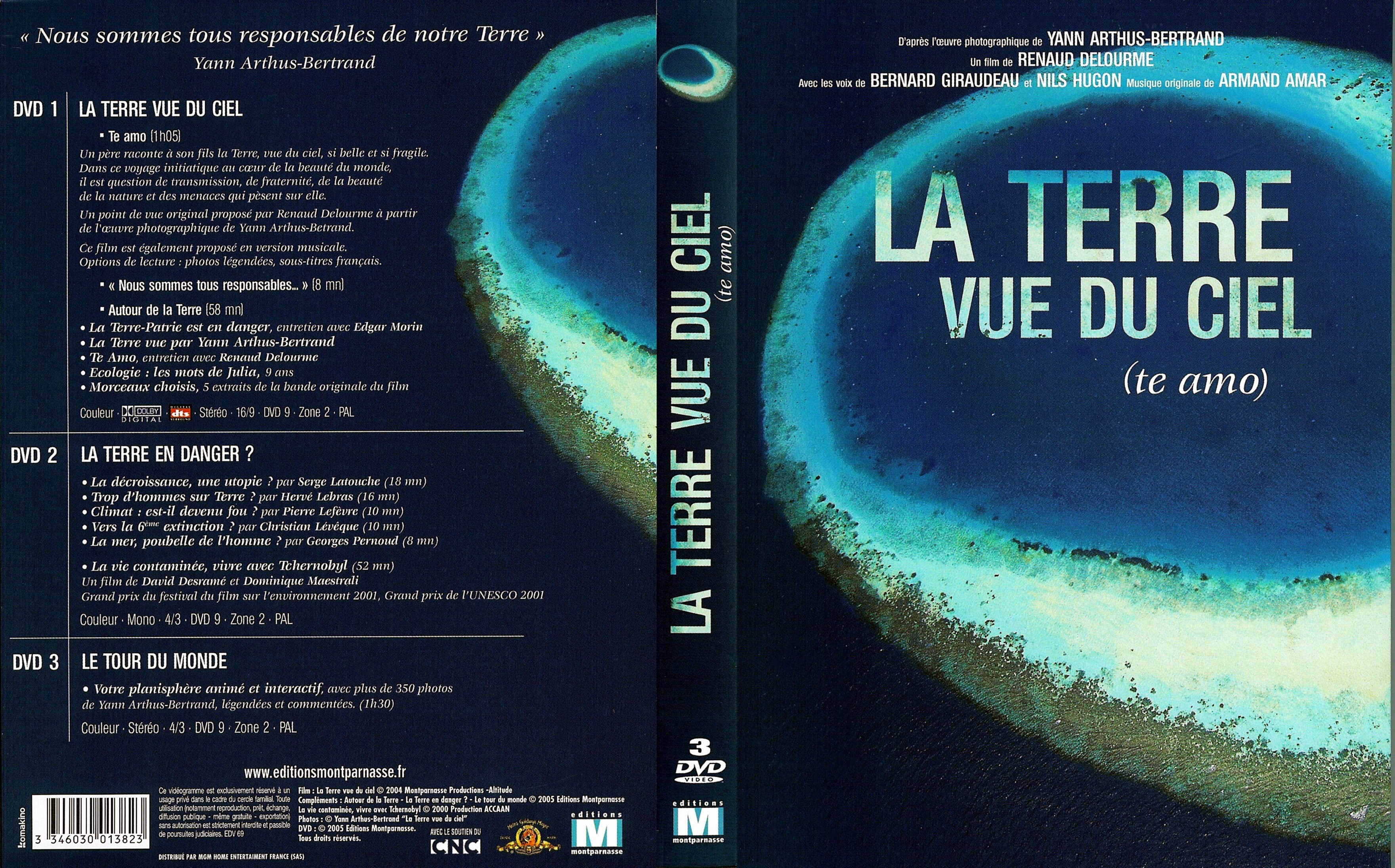 Jaquette DVD La terre vue du ciel